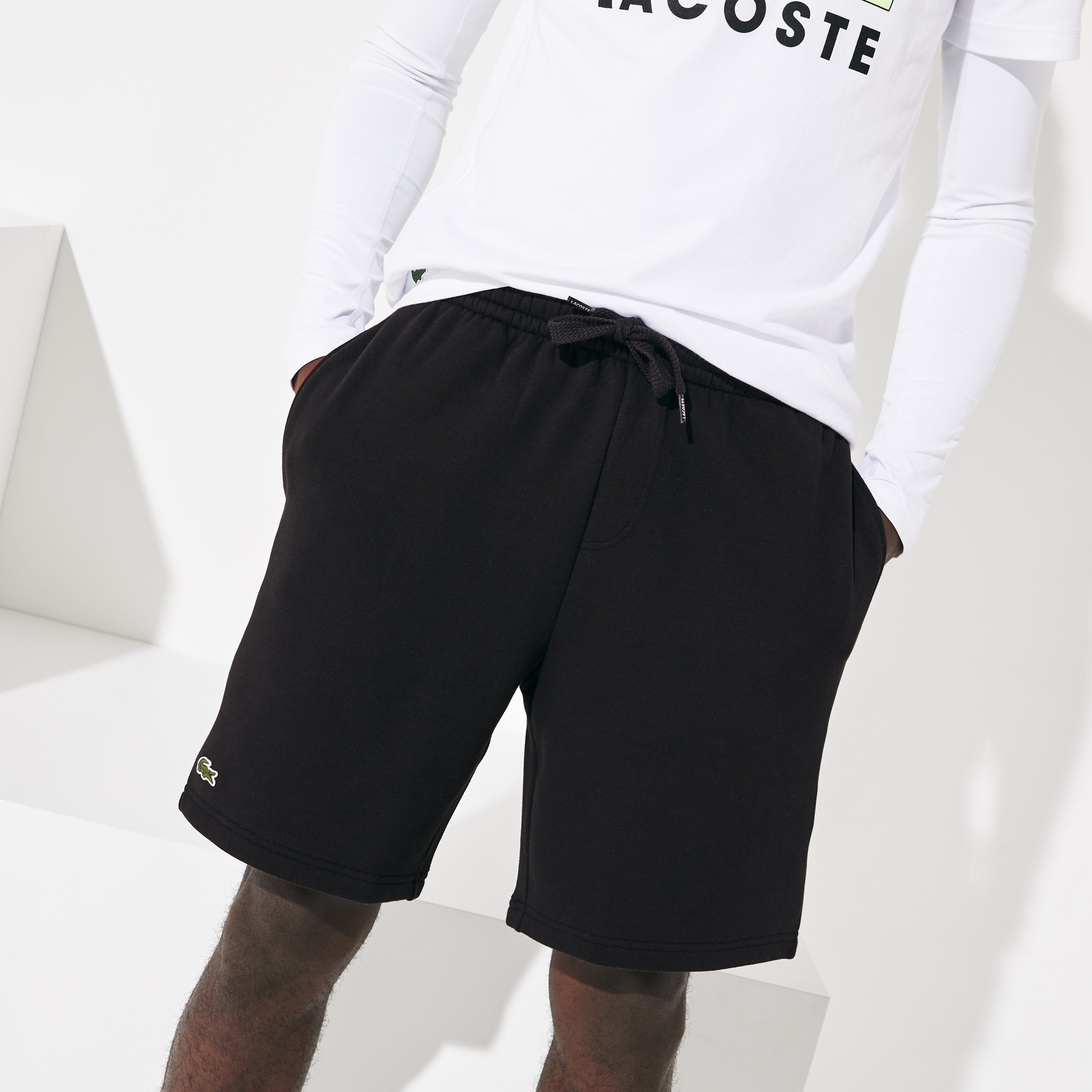 Lacoste SPORT Erkek Regular Fit Siyah Şort