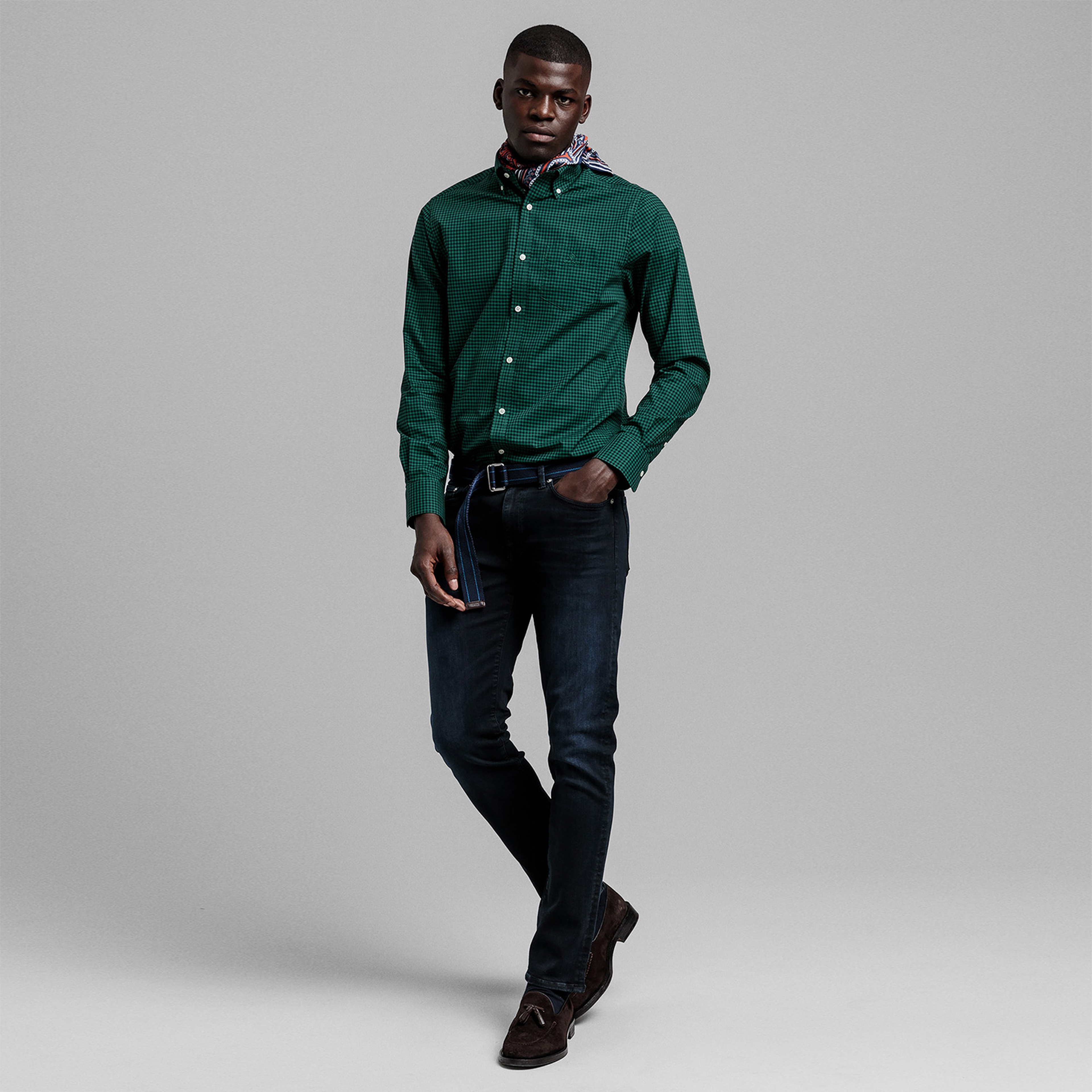 GANT Erkek Lacivert Extra Slim Fit Jean Pantolon