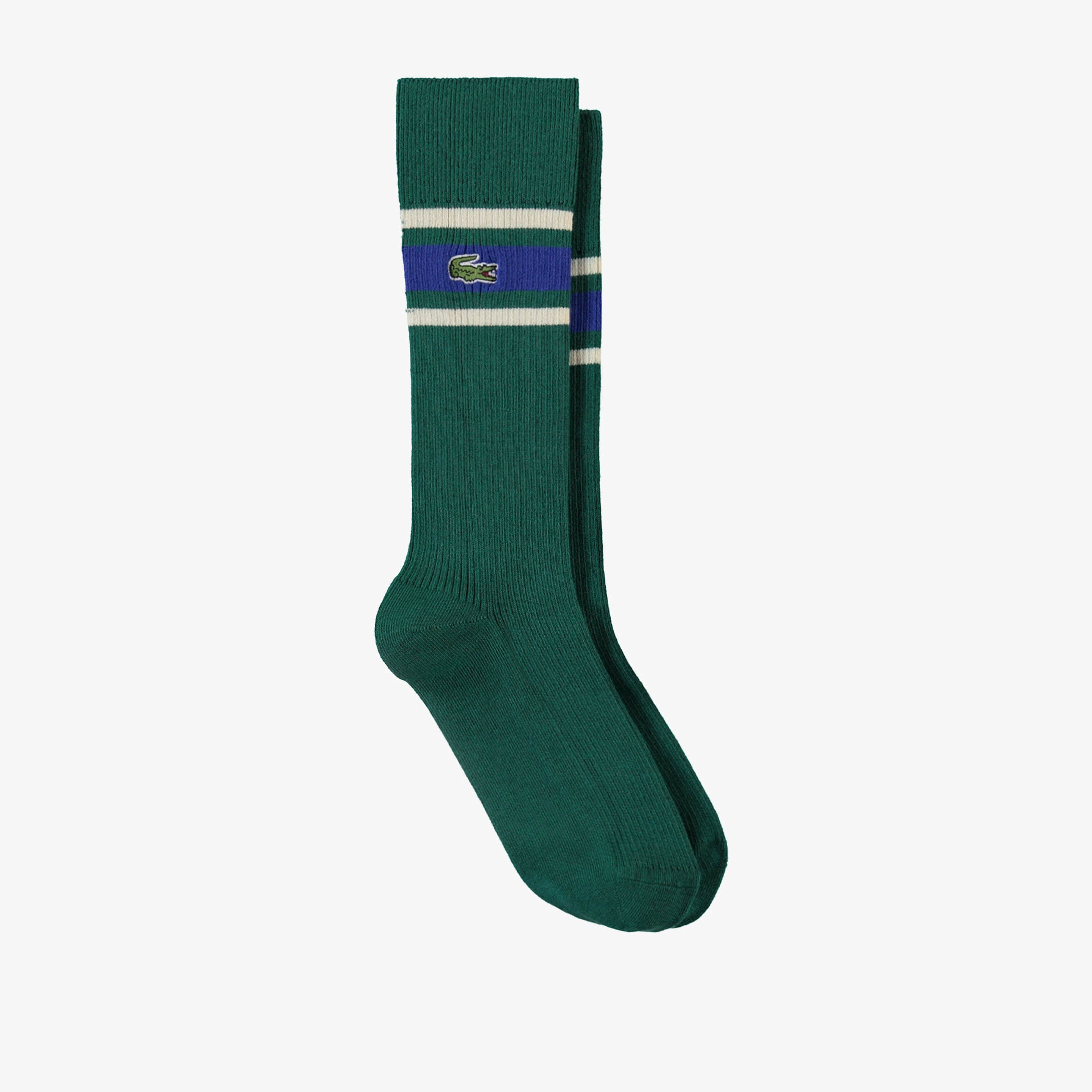 Lacoste Heritage Erkek Uzun Çizgili 3'lü Renkli Çorap
