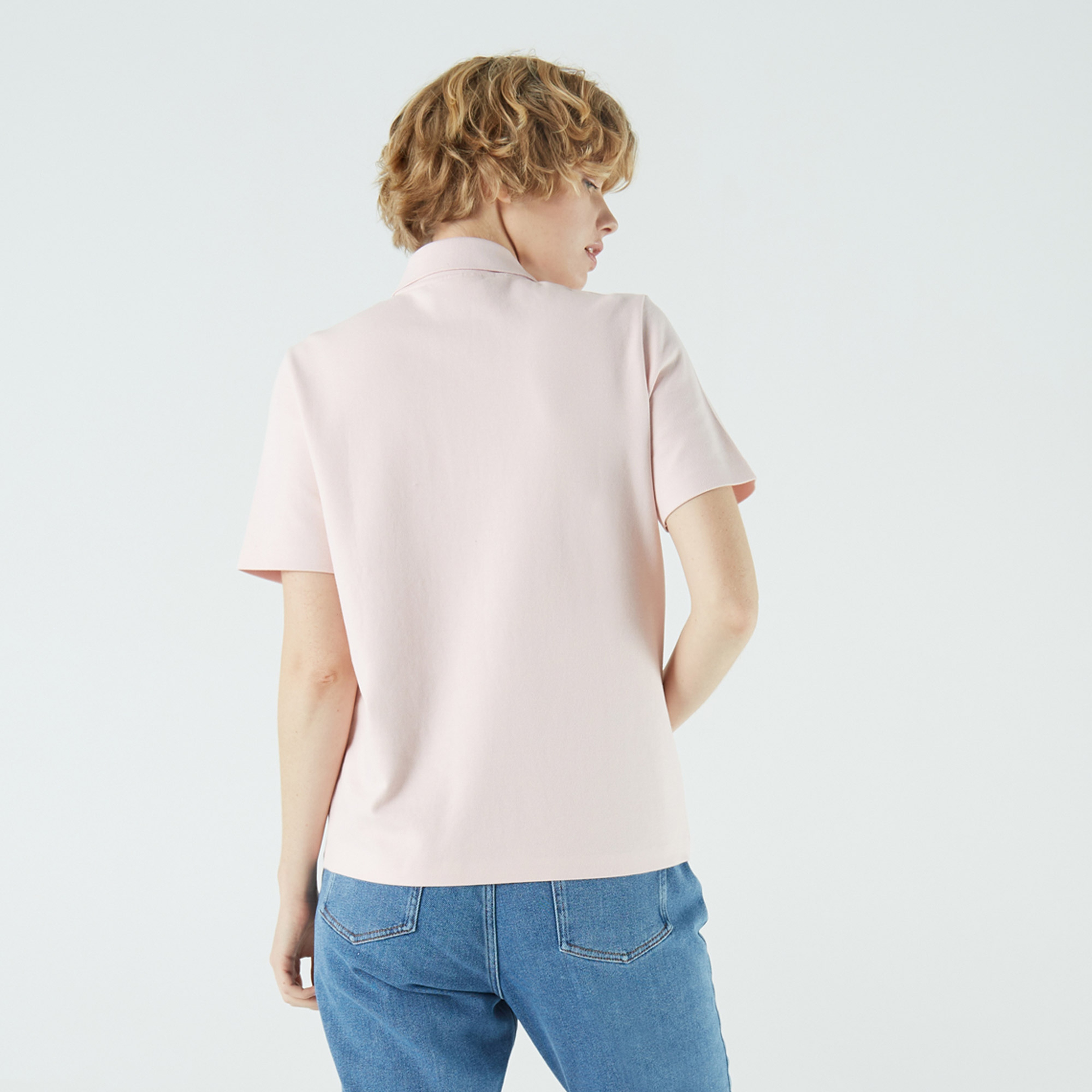 Lacoste Kadın Regular Fit Açık Pembe Polo
