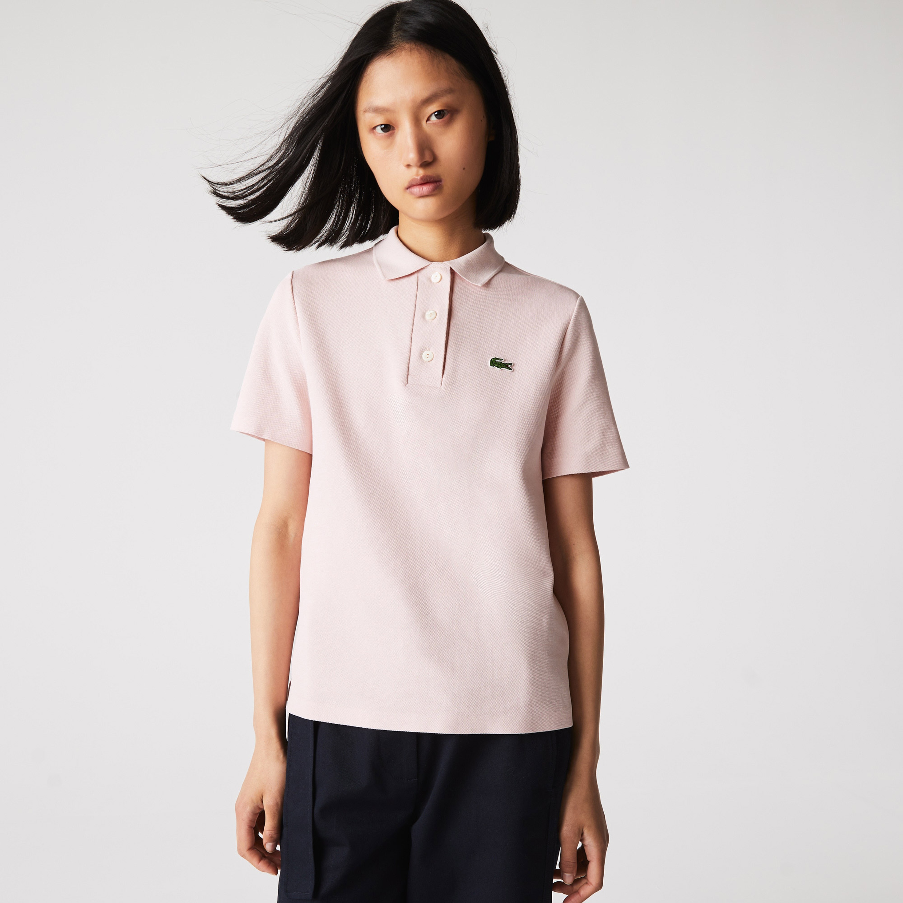 Lacoste Kadın Regular Fit Açık Pembe Polo