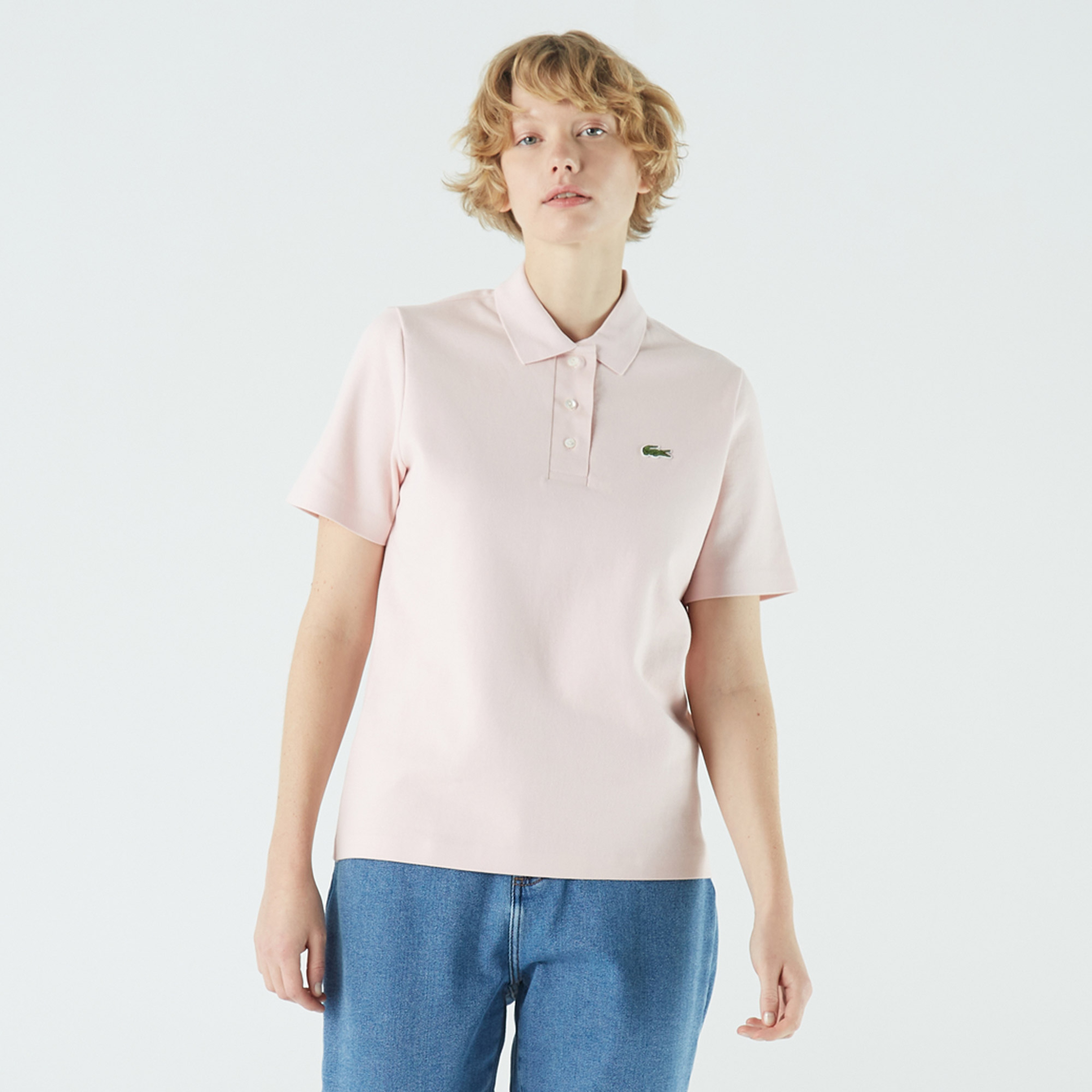 Lacoste Kadın Regular Fit Açık Pembe Polo
