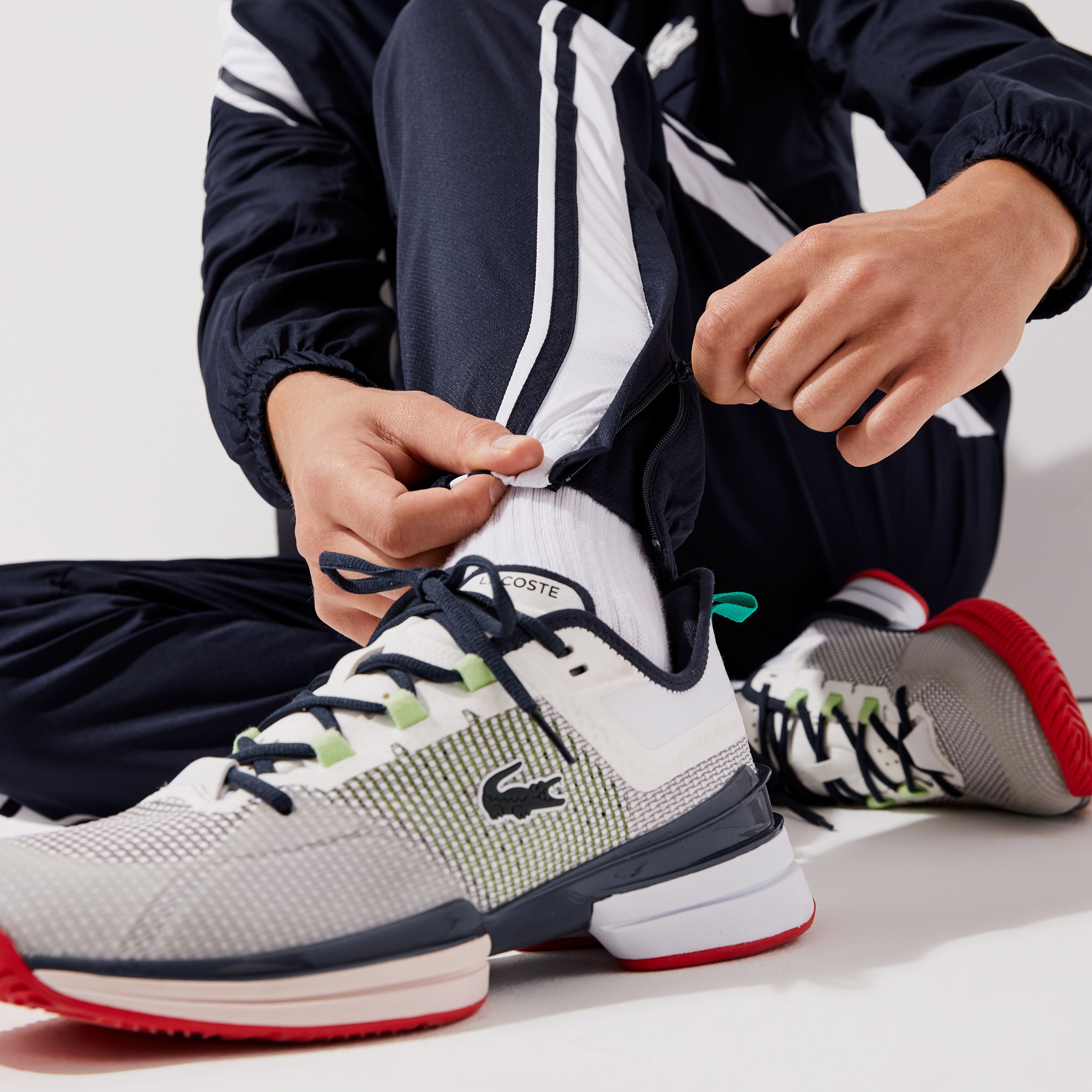 Lacoste SPORT Erkek Regular Fit Renk Bloklu Lacivert Eşofman Takımı