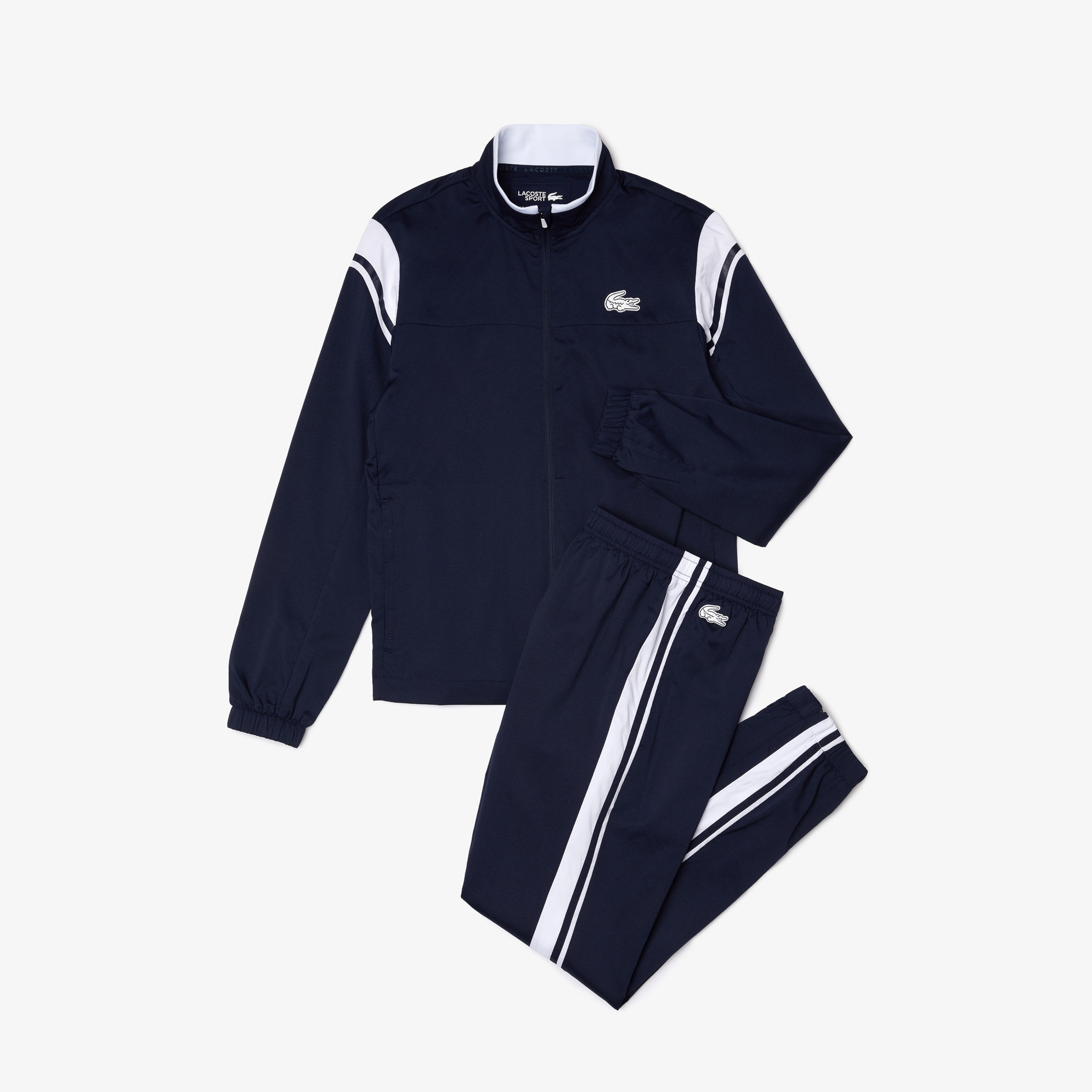 Lacoste SPORT Erkek Regular Fit Renk Bloklu Lacivert Eşofman Takımı