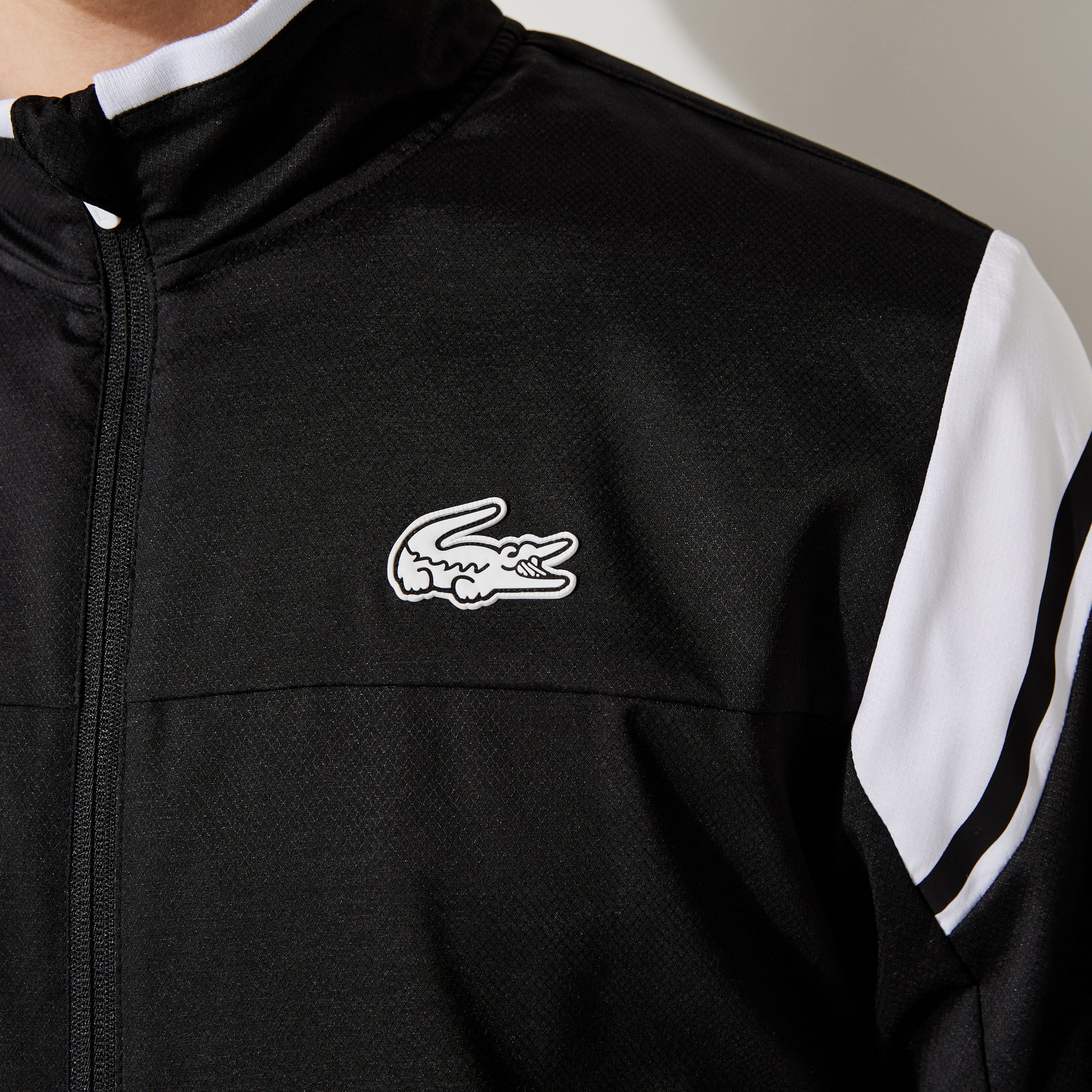 Lacoste SPORT Erkek Regular Fit Renk Bloklu Siyah Eşofman Takımı