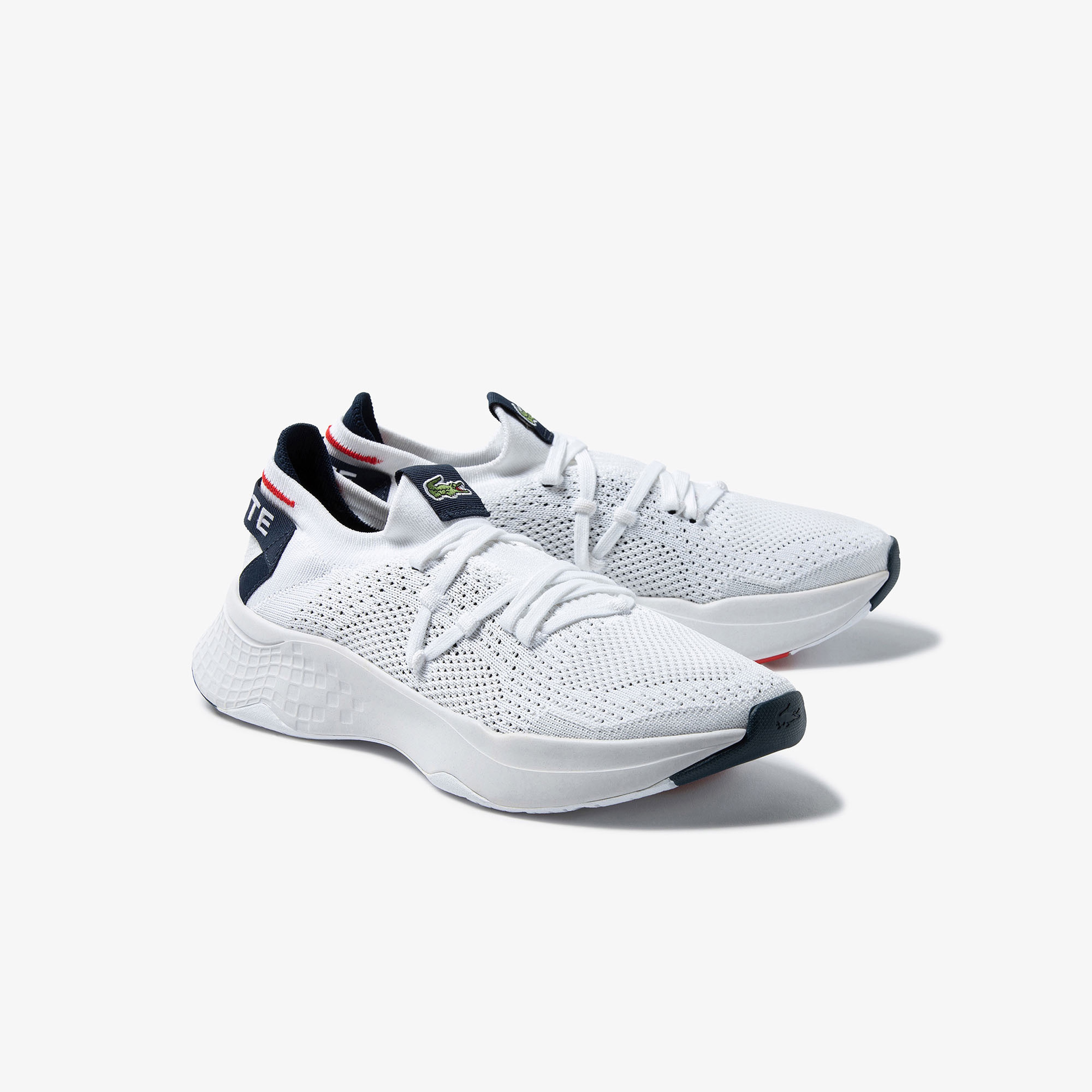 Lacoste Court-Drive Knit Erkek Beyaz Spor Ayakkabı