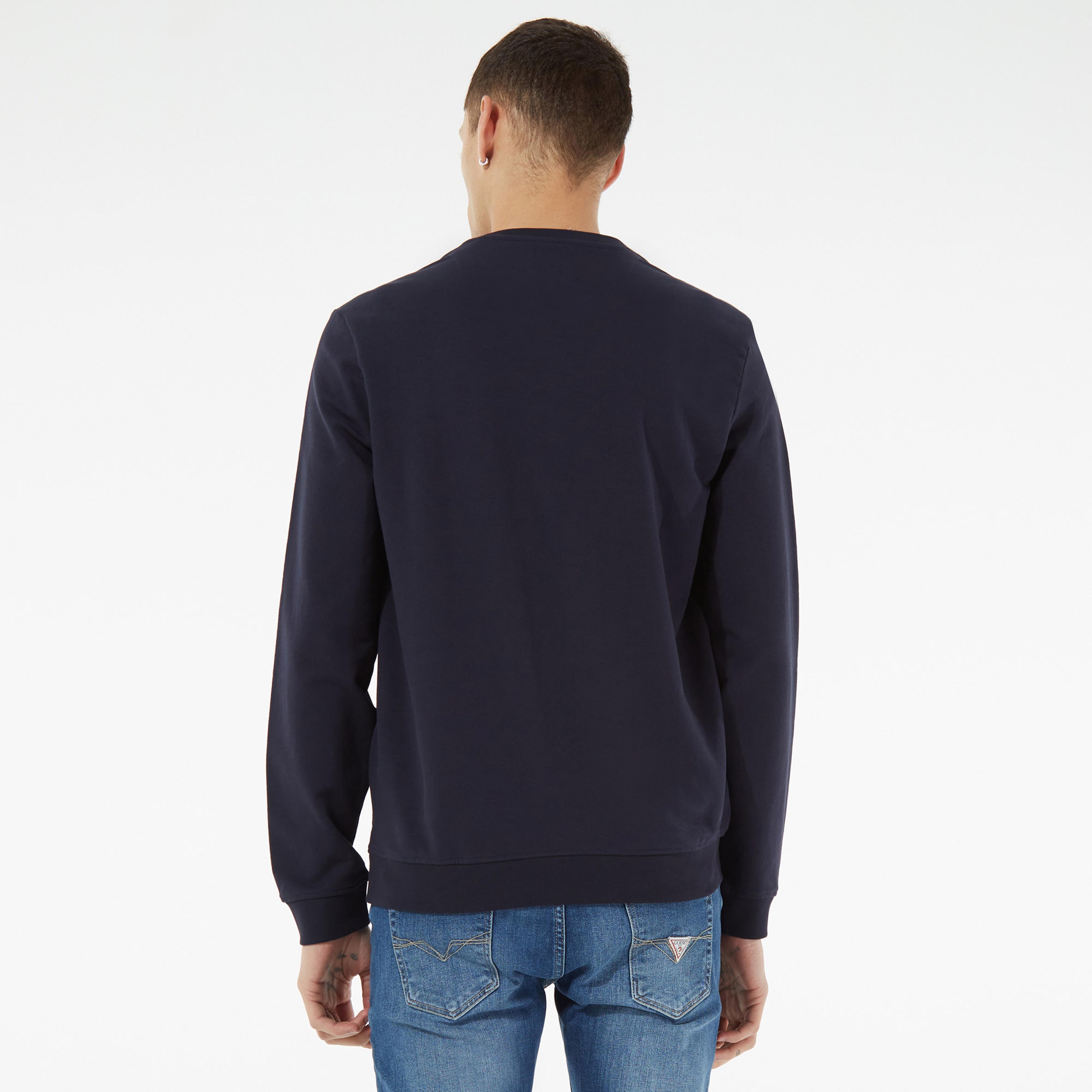 Guess Erkek Lacivert Sweatshirt