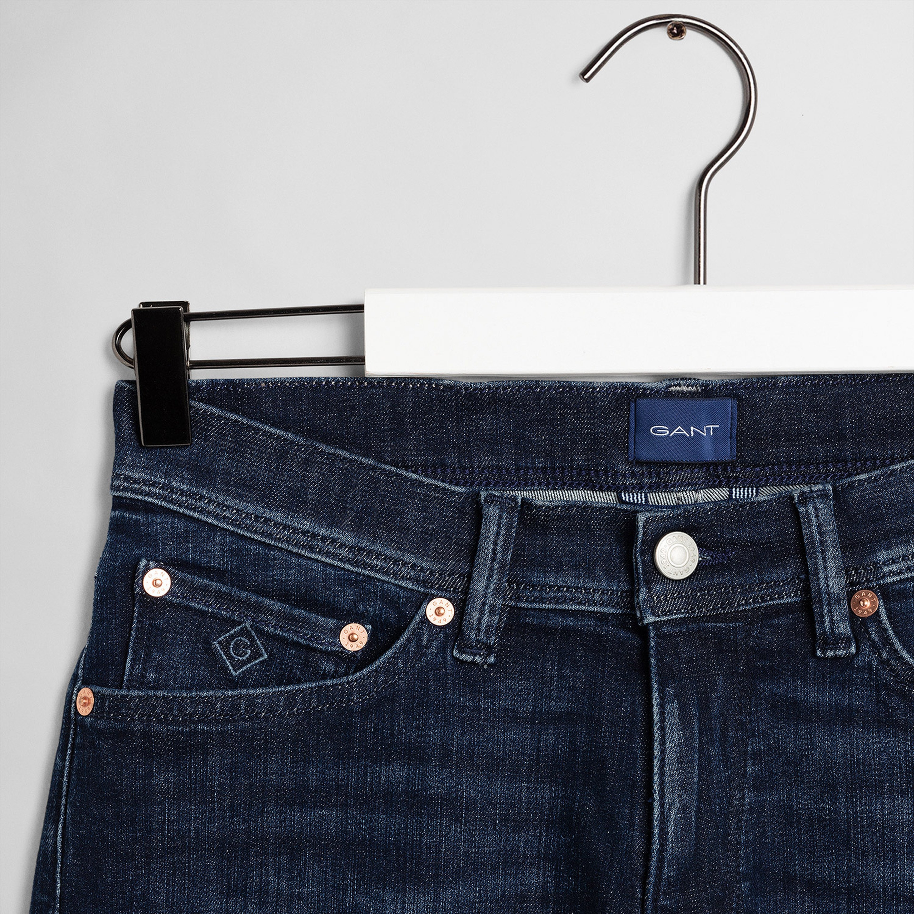 GANT Erkek Lacivert Extra Slim Fit Jean Pantolon