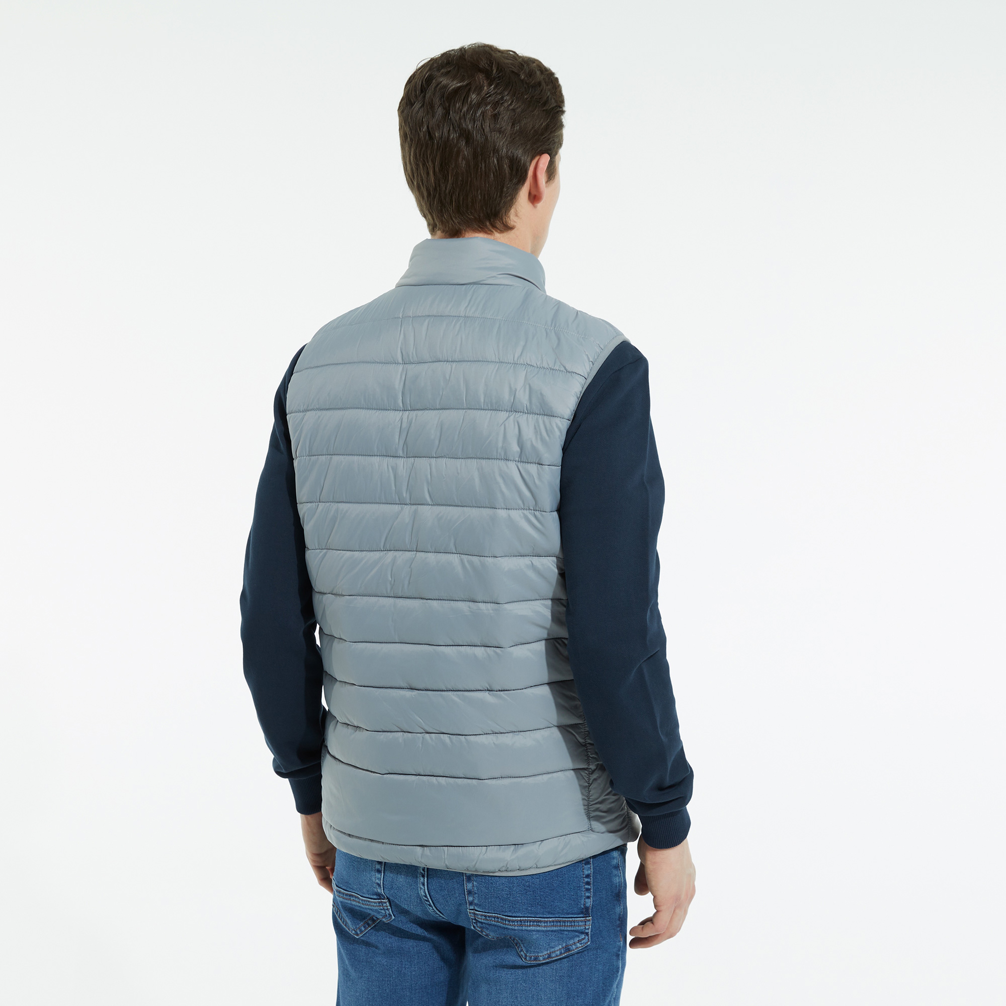 NAUTICA ERKEK GRİ YELEK