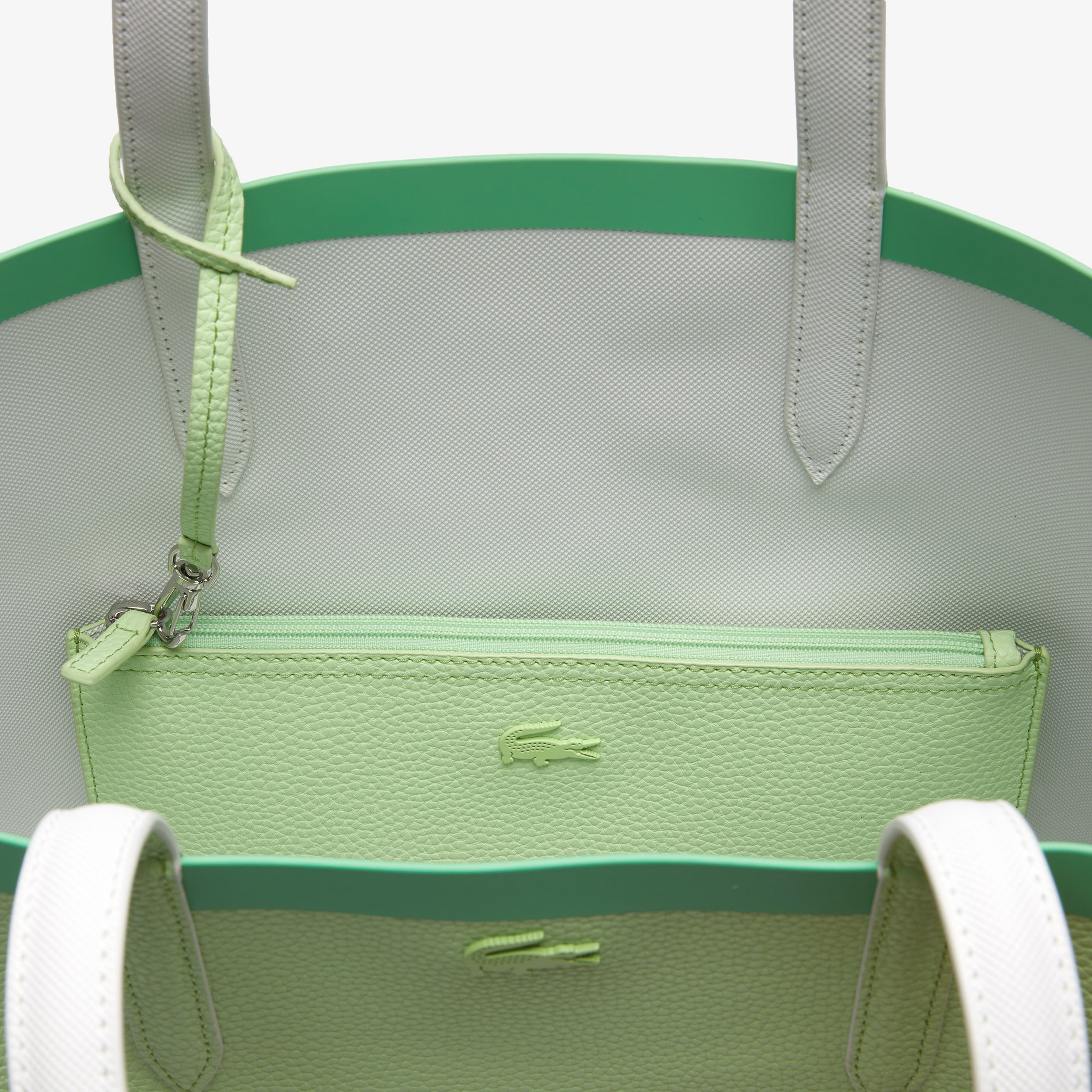 Lacoste Anna Kadın Yeşil - Bej Çift Taraflı Çanta