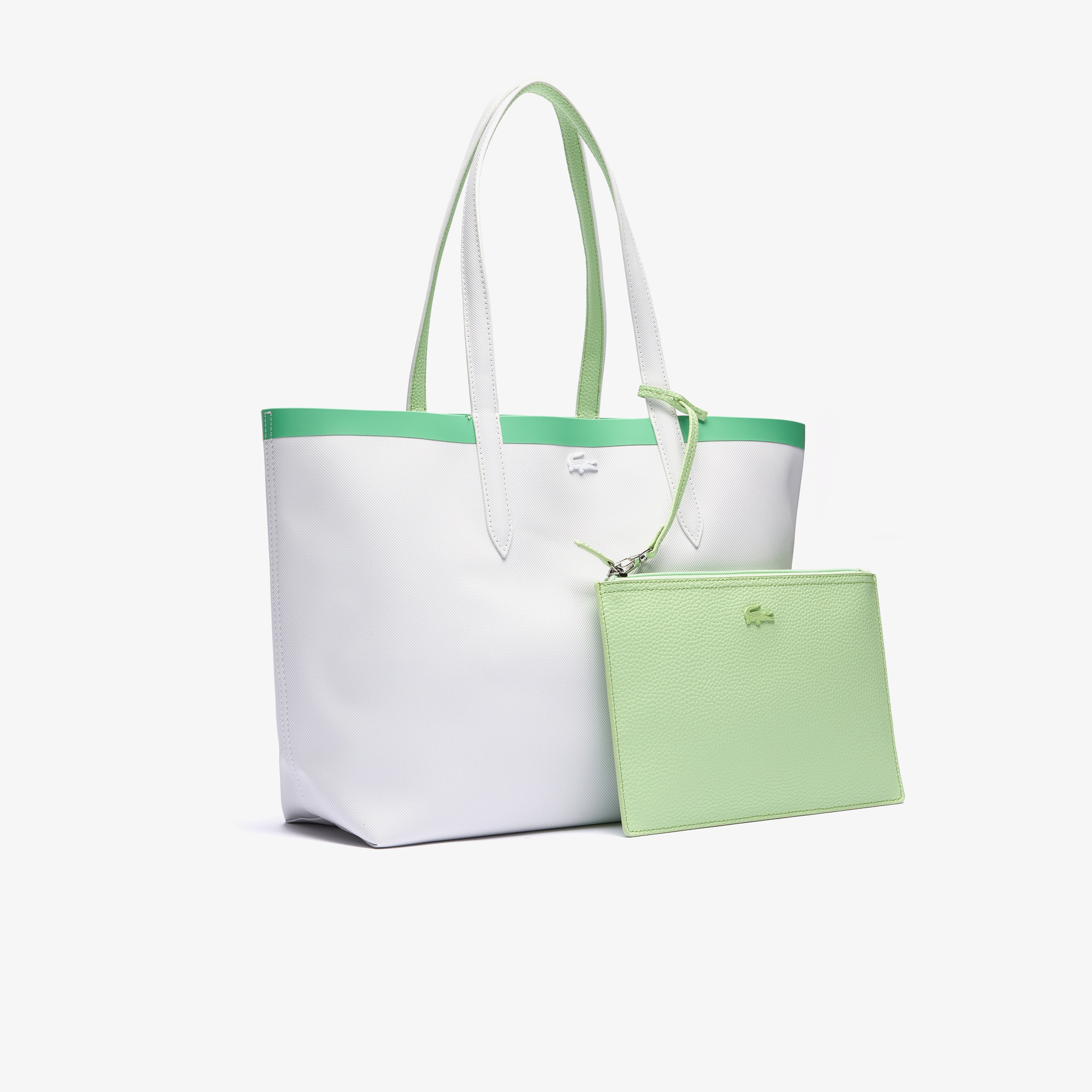 Lacoste Anna Kadın Yeşil - Bej Çift Taraflı Çanta