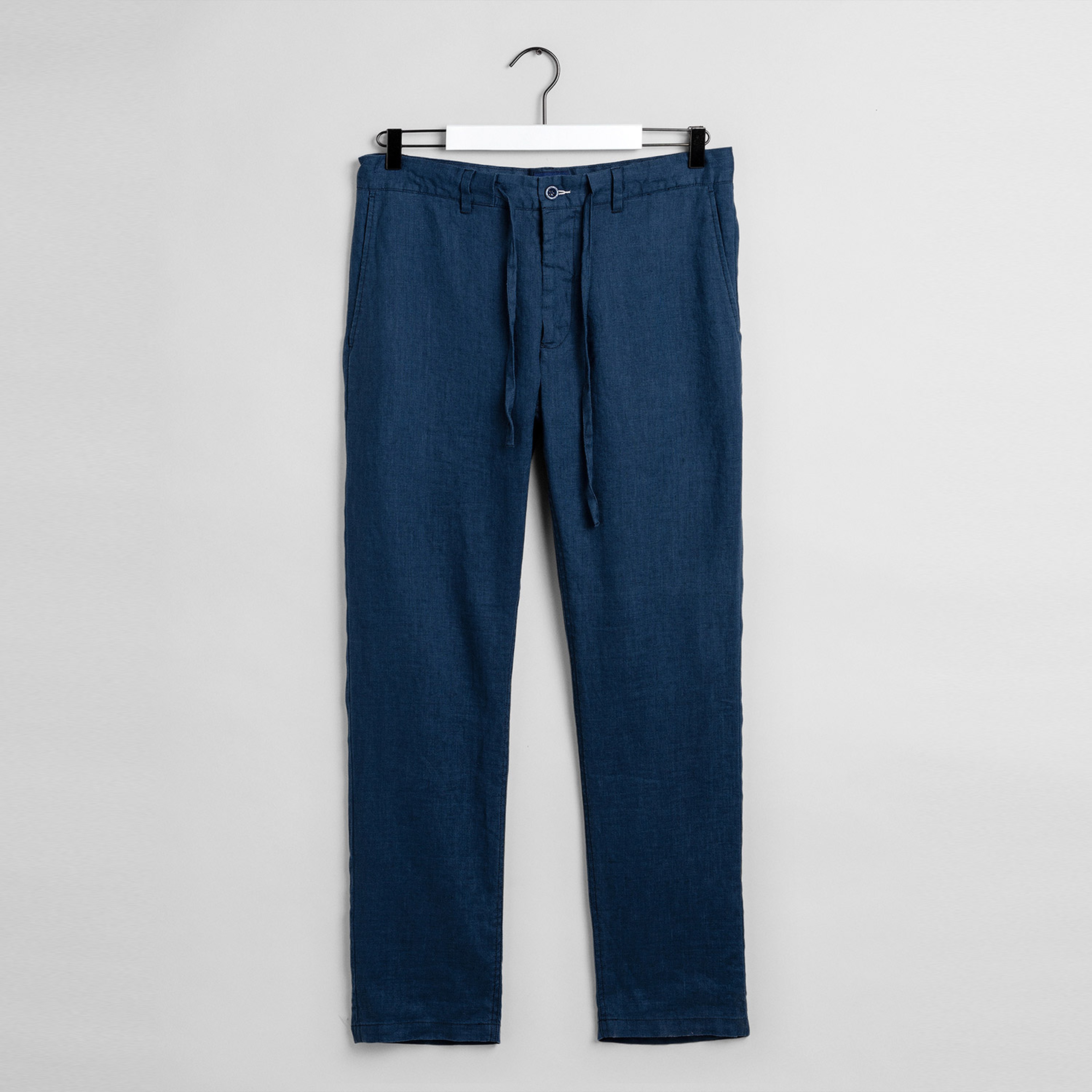 Gant Erkek Lacivert Relaxed Fit Keten Pantolon