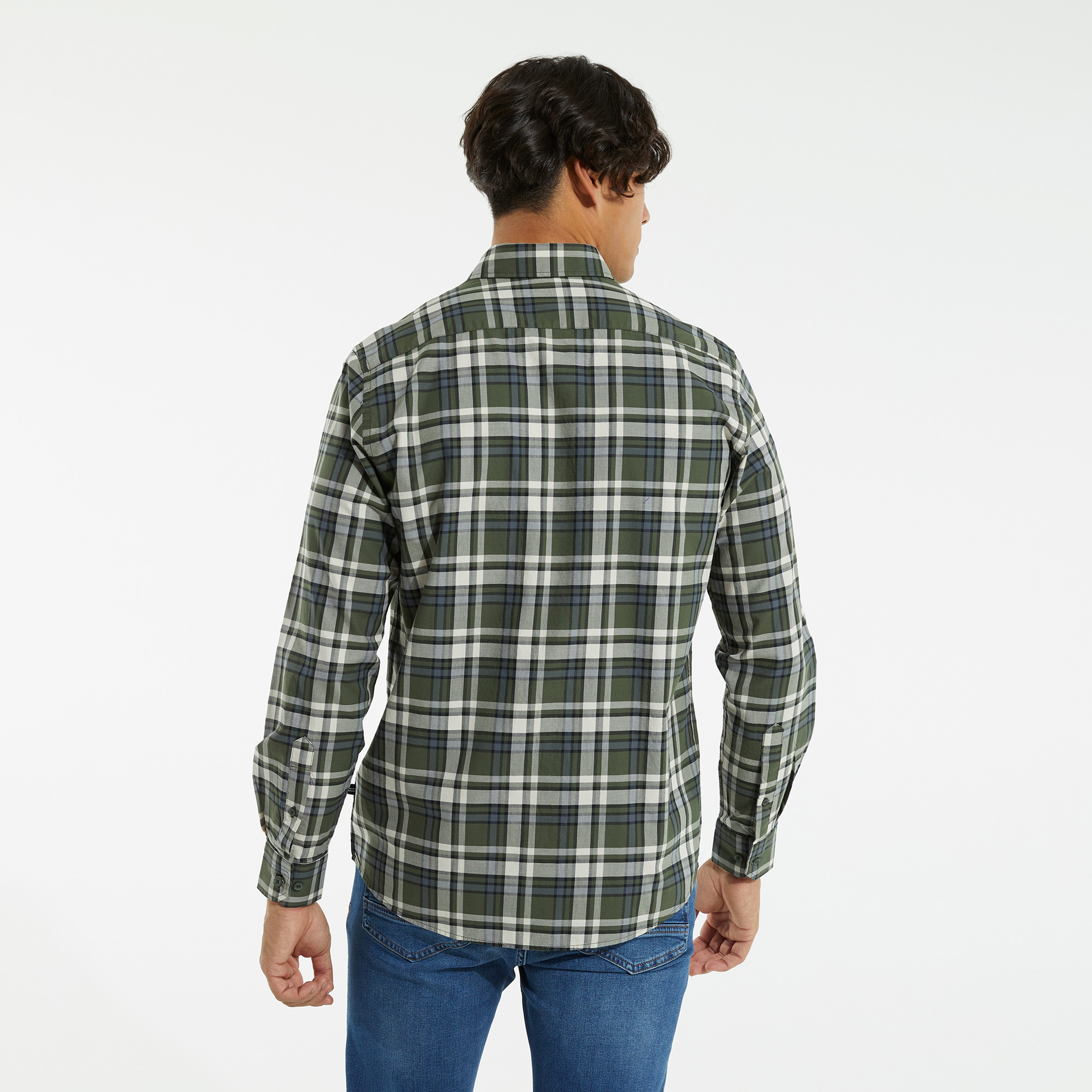 NAUTICA ERKEK YEŞİL UZUN KOLLU CLASSIC FIT OXFORD GÖMLEK