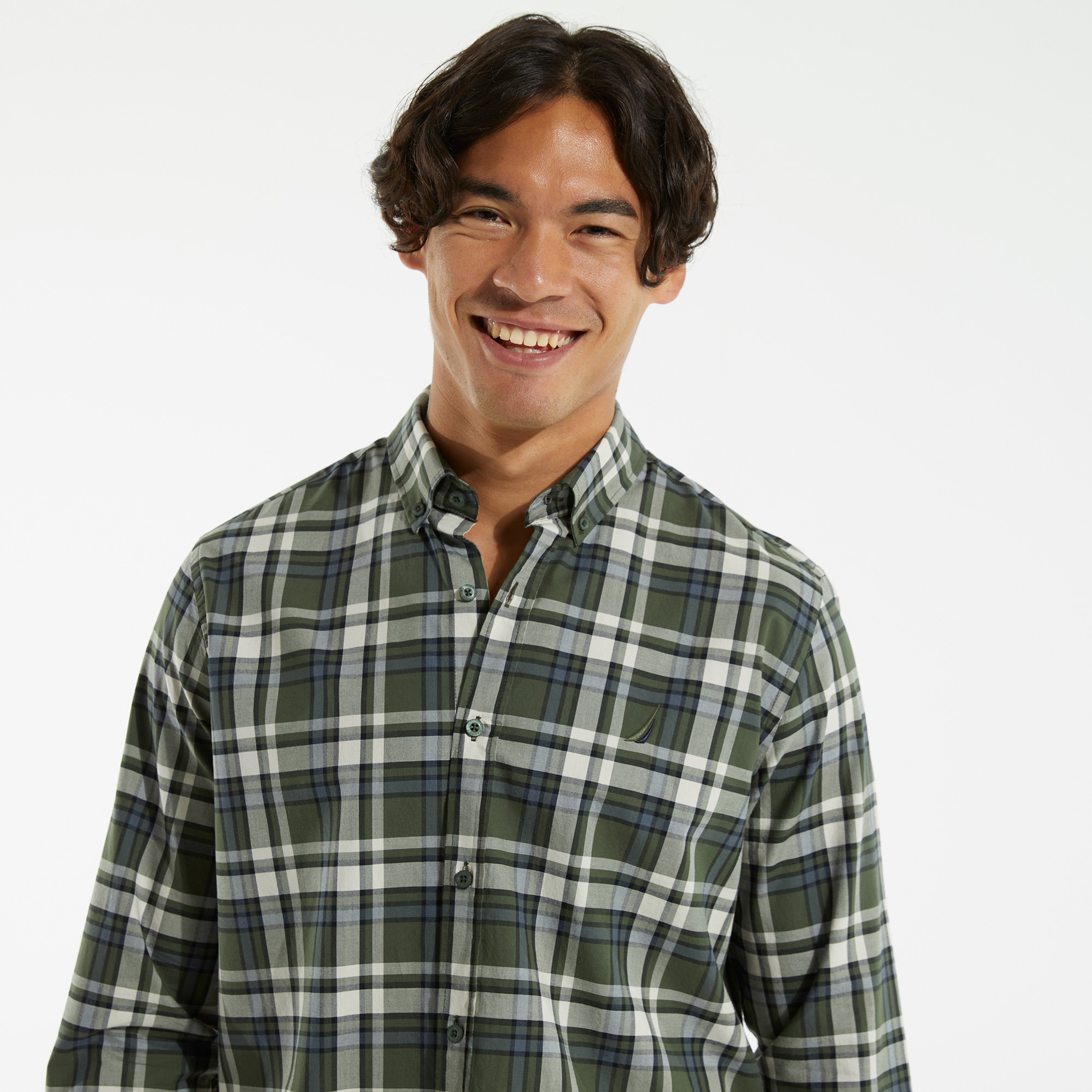 NAUTICA ERKEK YEŞİL UZUN KOLLU CLASSIC FIT OXFORD GÖMLEK