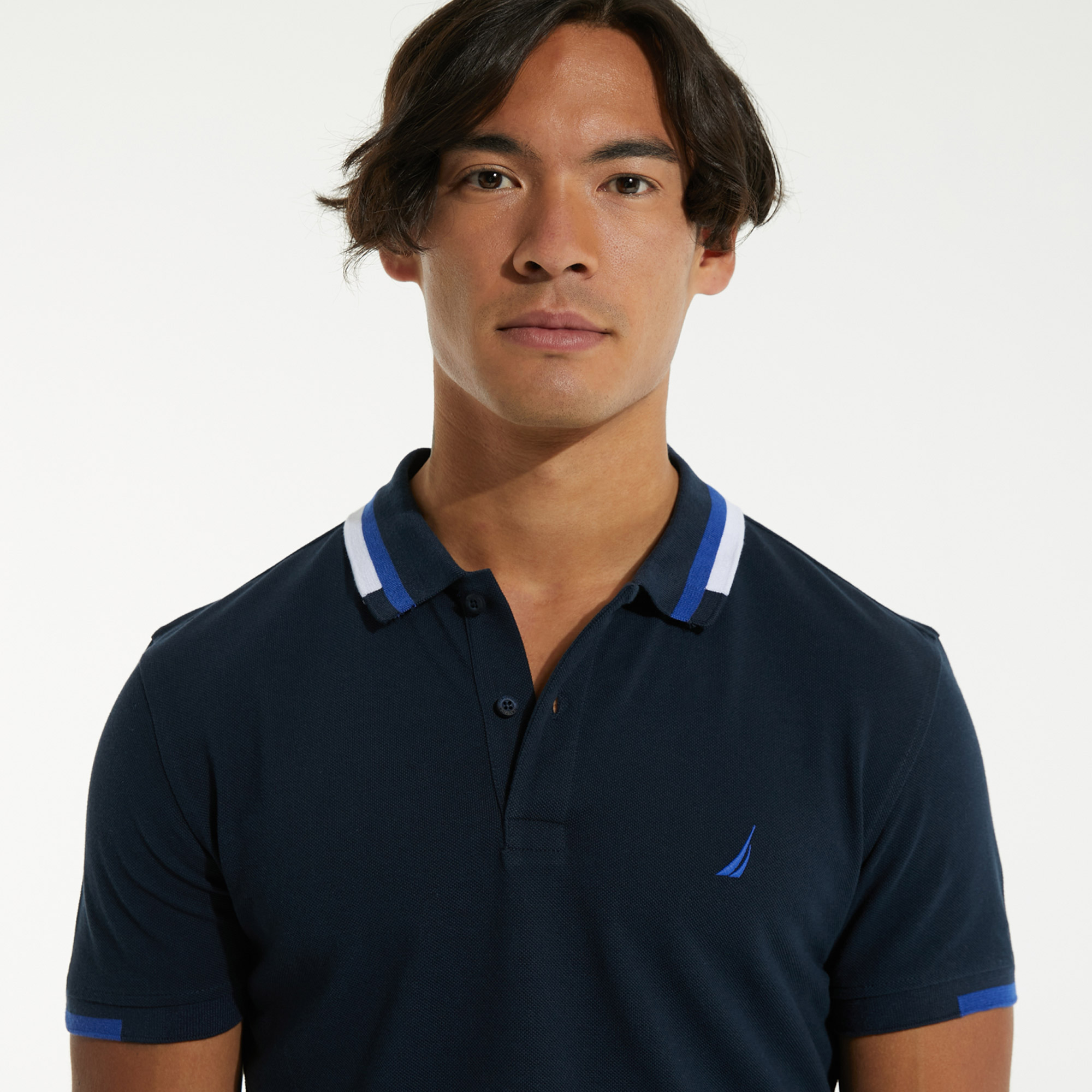 NAUTICA ERKEK LACİVERT KISA KOLLU POLO