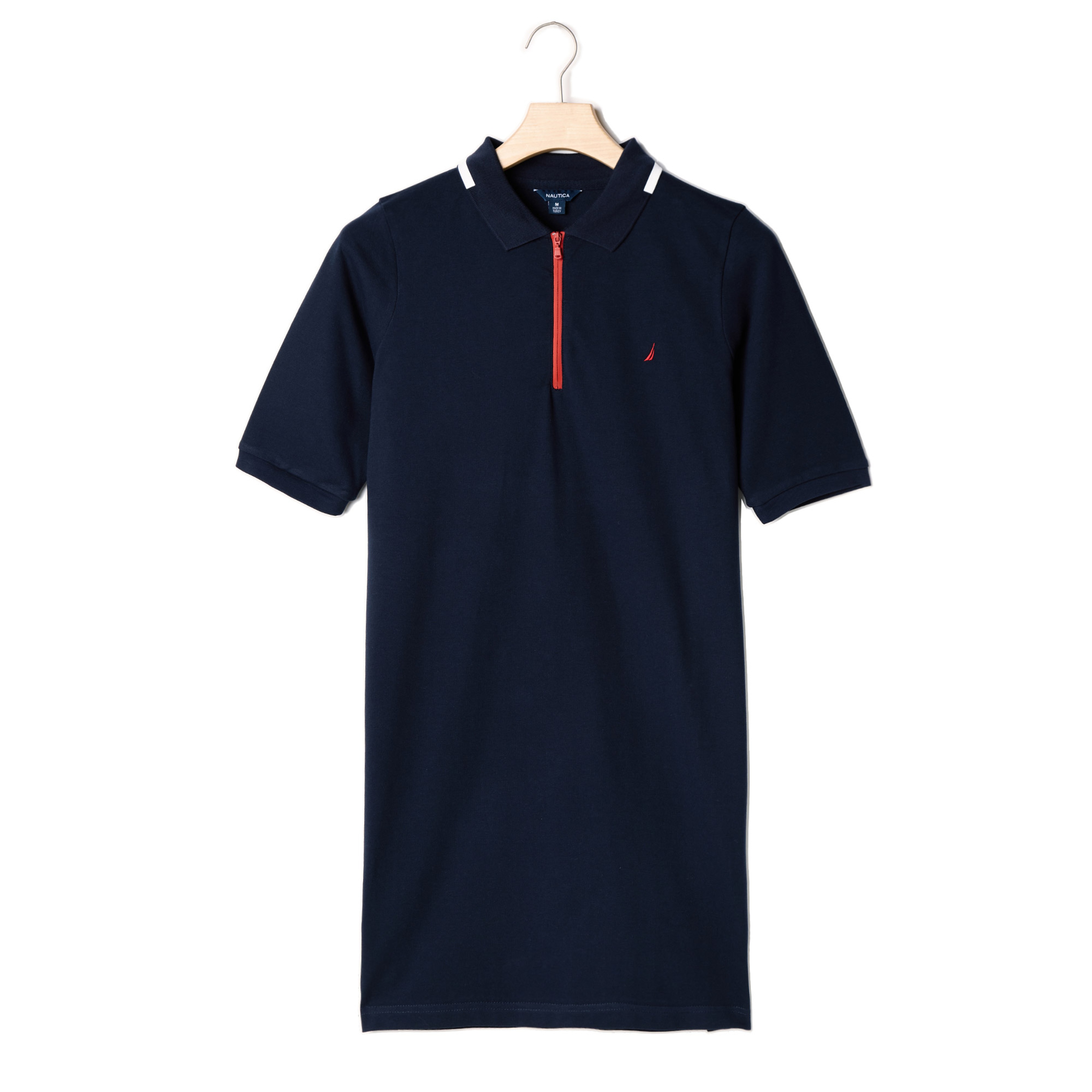 NAUTICA KADIN LACİVERT POLO YAKA ELBİSE