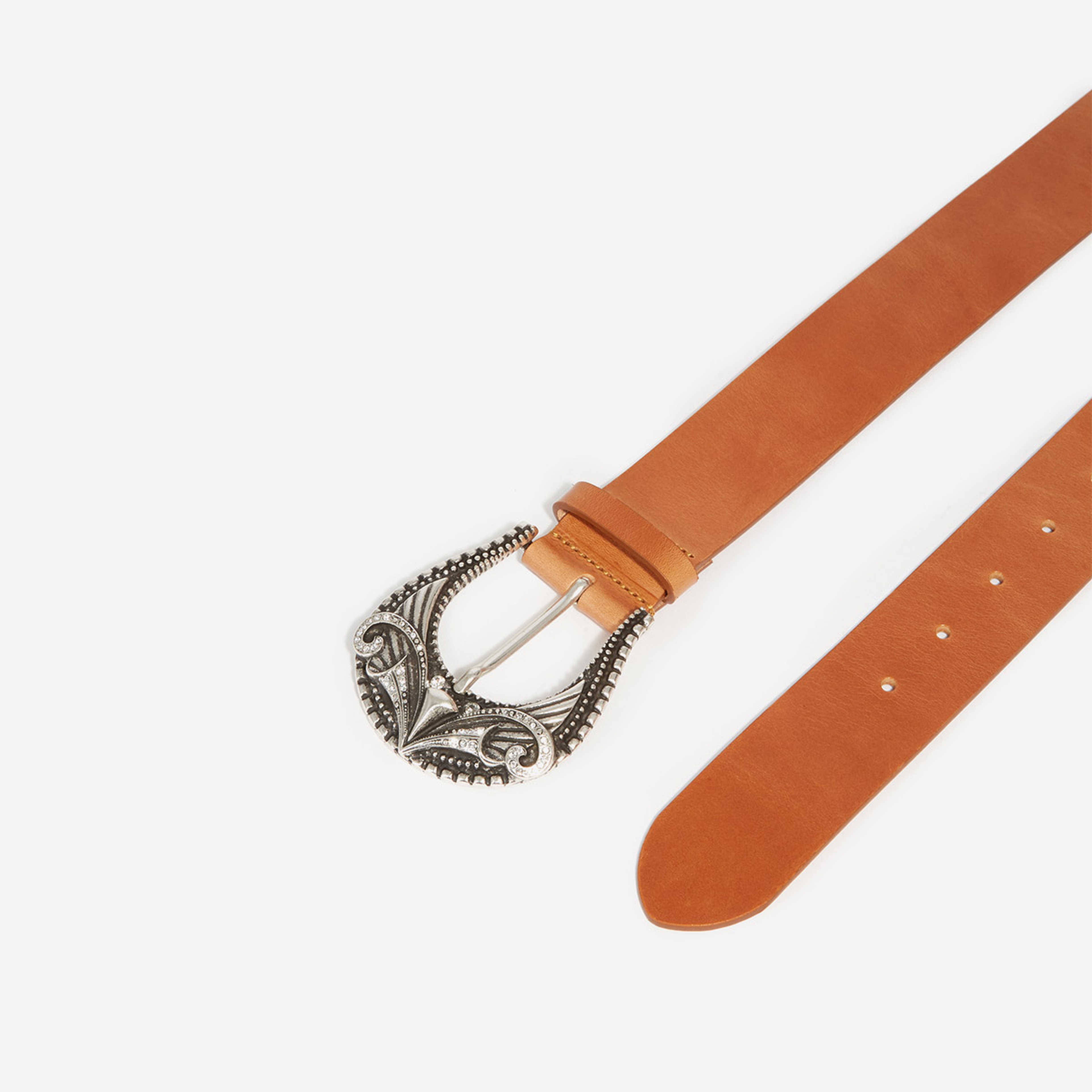 TOKALI KADIN TURUNCU DERİ KEMER