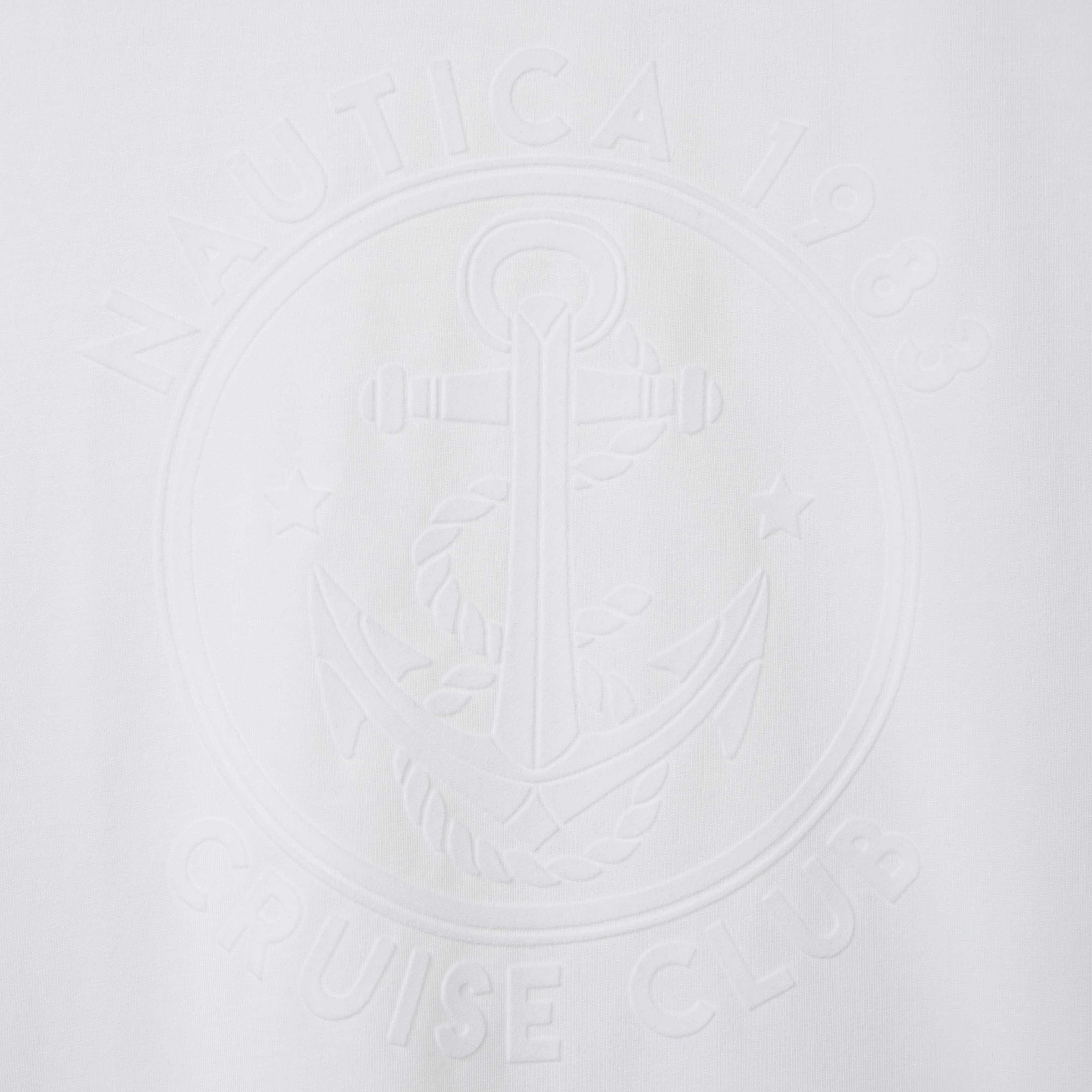 Nautica Erkek Beyaz Baskılı T-Shirt