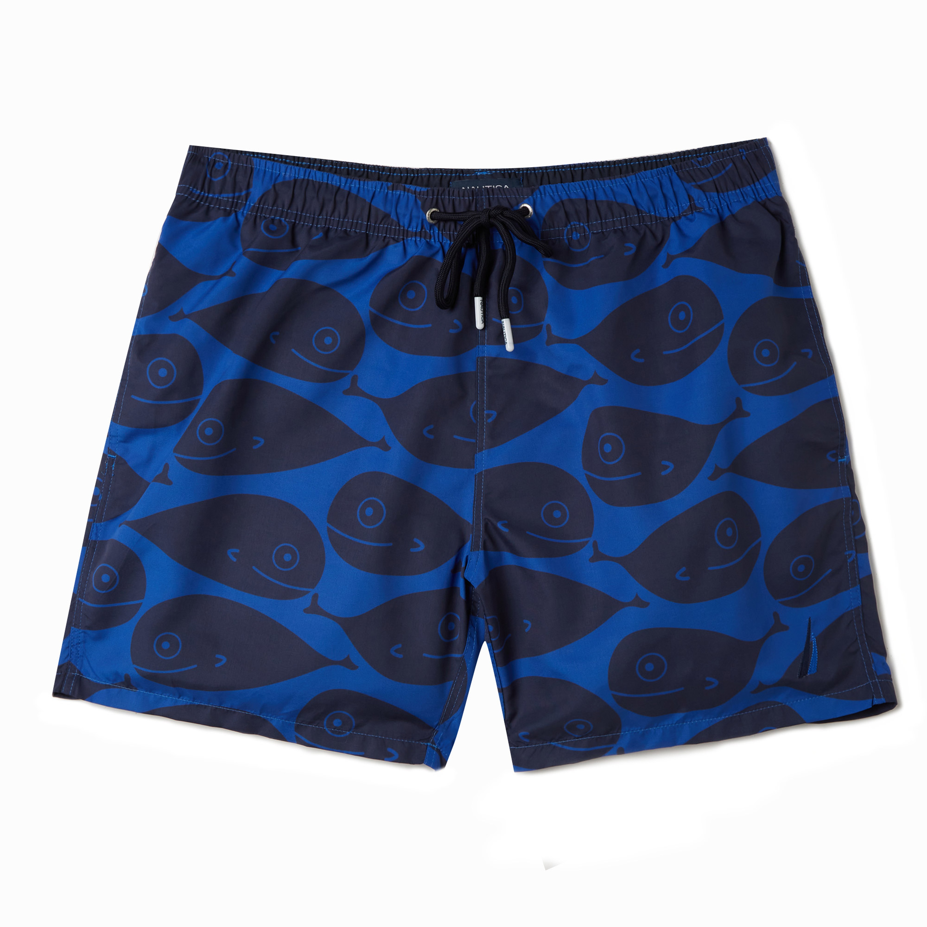 NAUTICA ERKEK MAVİ BASKILI MAYO ŞORT