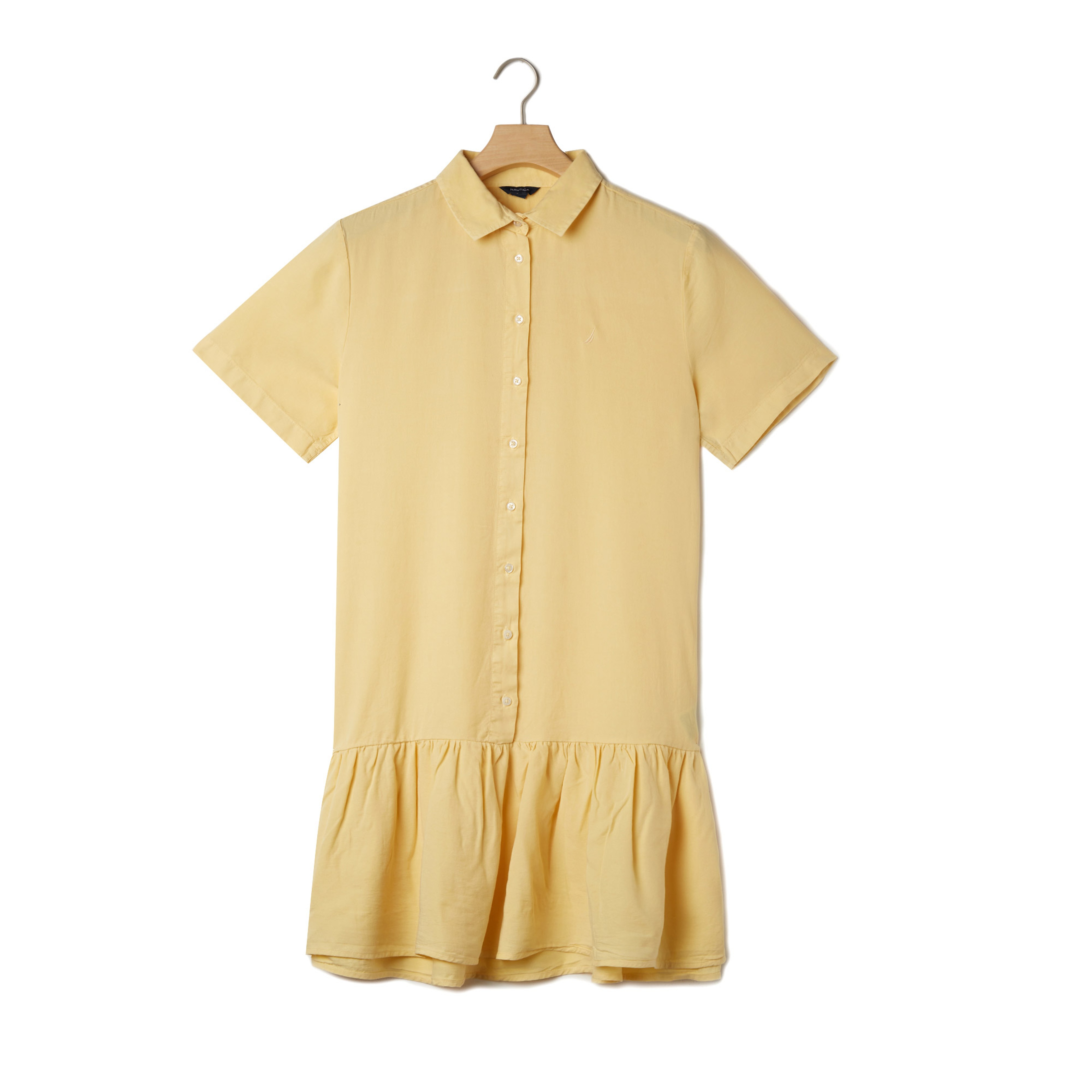 Nautica Kadın Sarı Klasik Fit Elbise