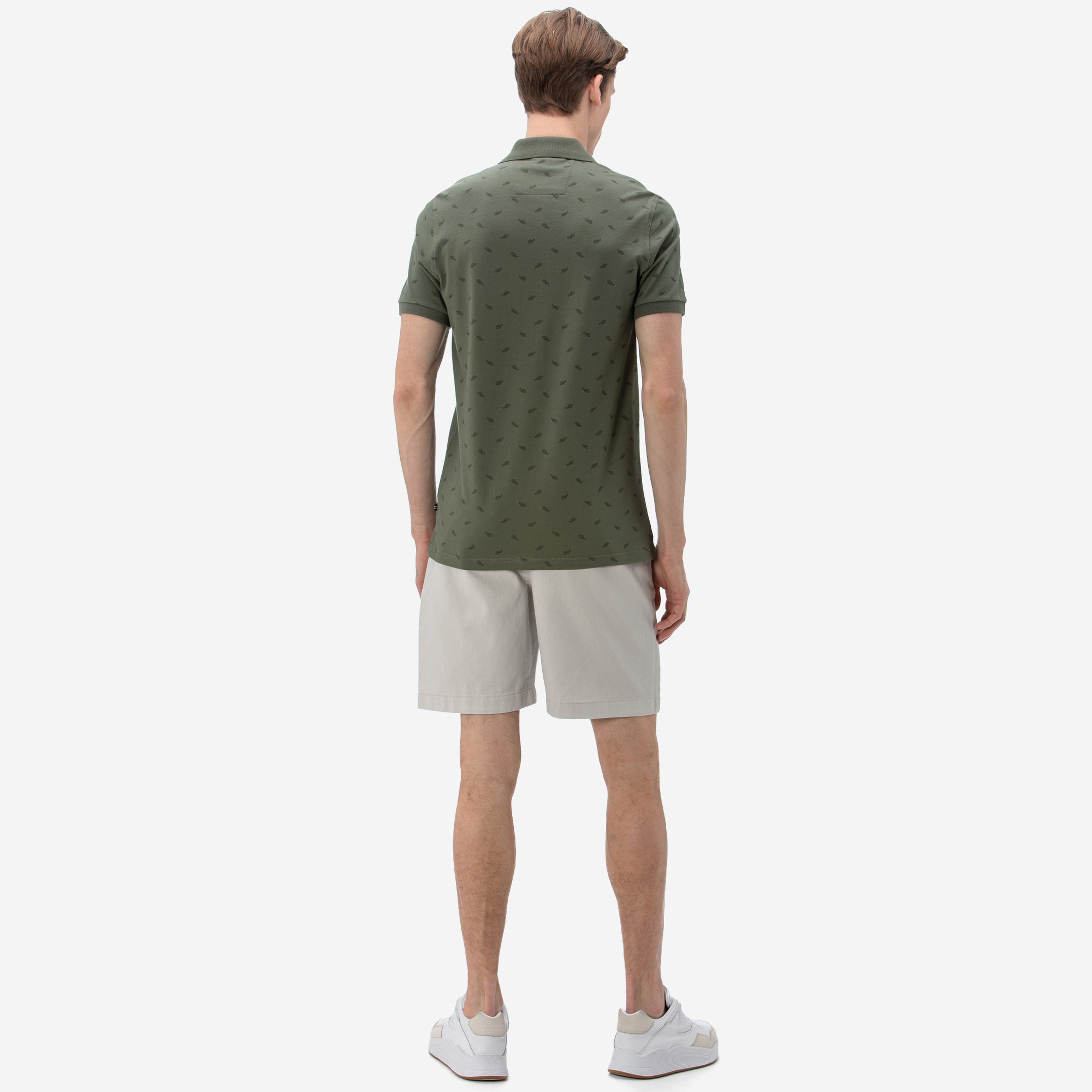 NAUTICA ERKEK SLIM FIT GRI BERMUDA ŞORT