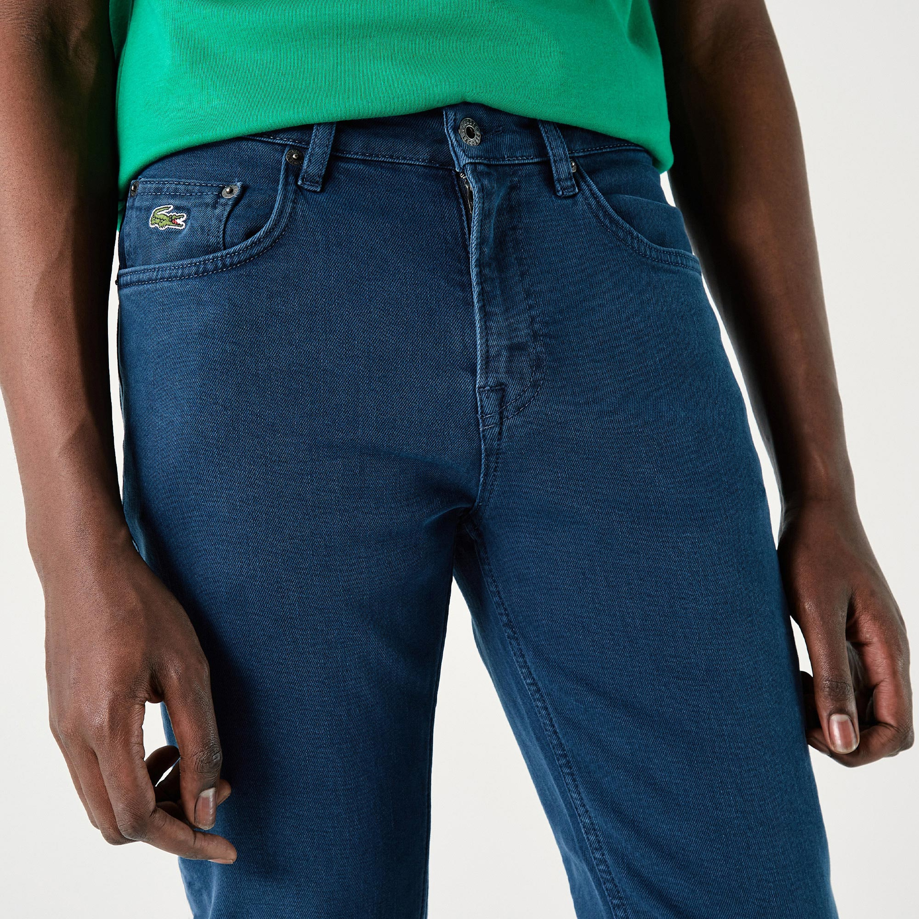 Lacoste Erkek Slim Fit Desenli Koyu Gri Pantolon