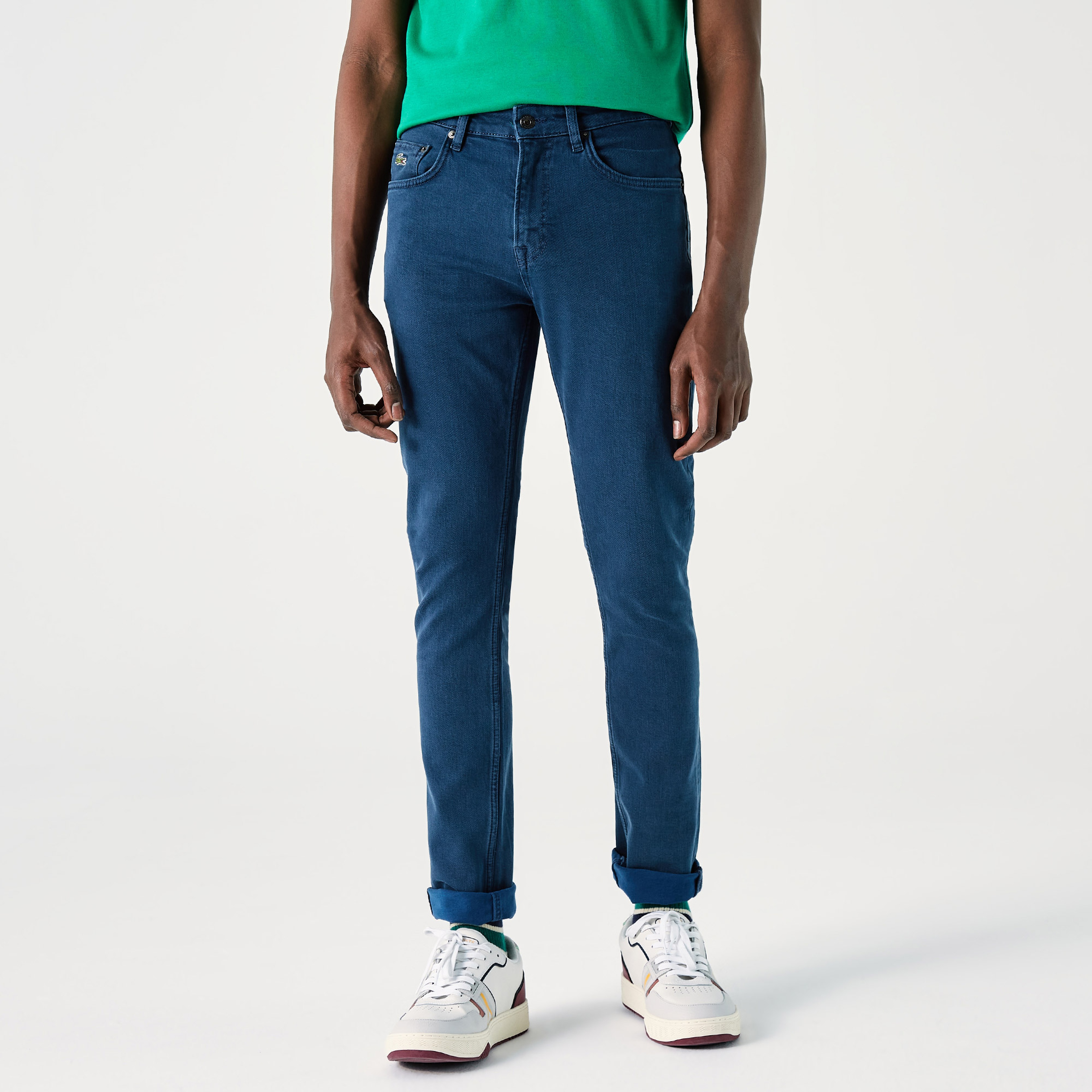 Lacoste Erkek Slim Fit Desenli Koyu Gri Pantolon