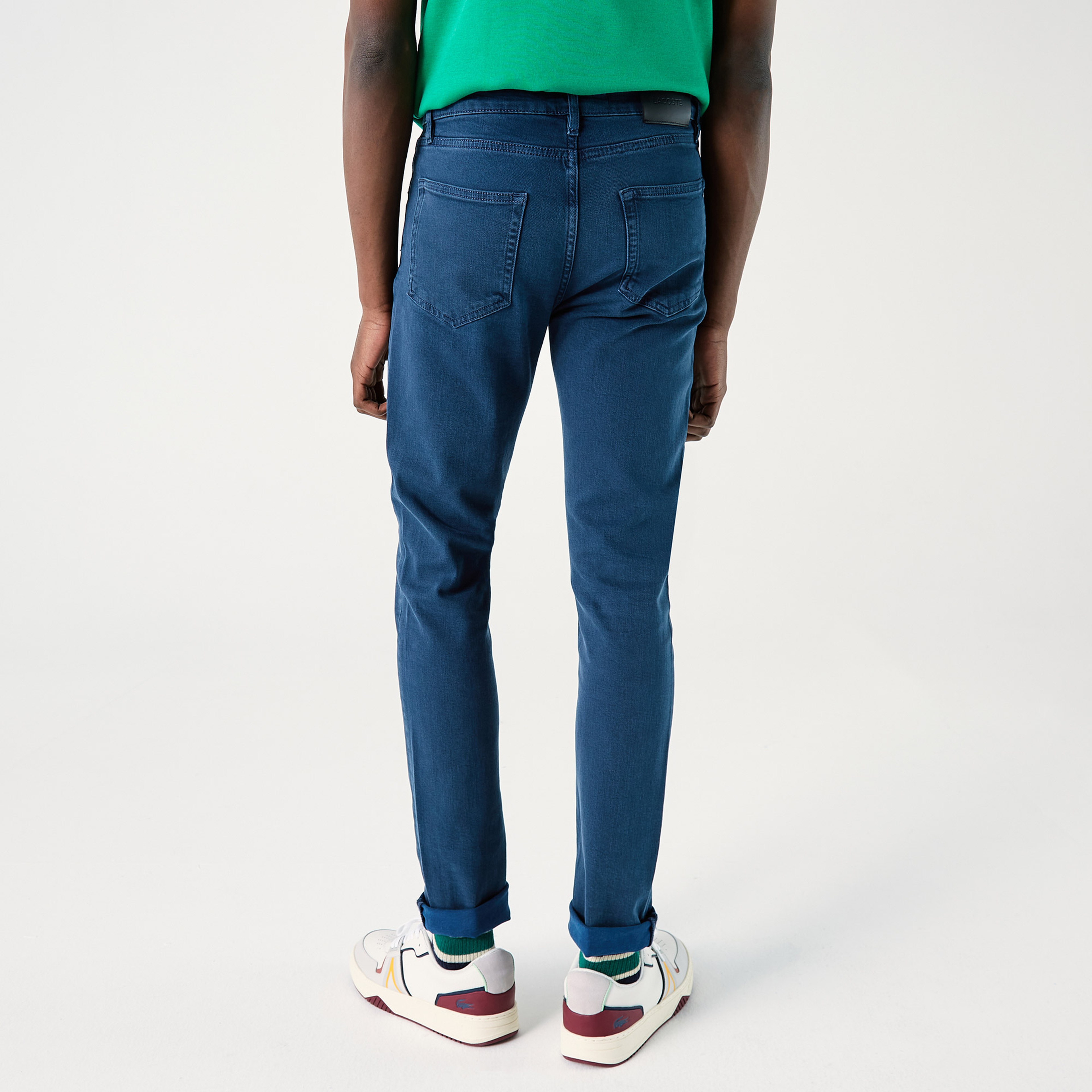 Lacoste Erkek Slim Fit Desenli Koyu Gri Pantolon