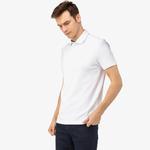 Nautica Erkek Beyaz Slim Fit Kısa Kollu Polo Yaka T-Shirt