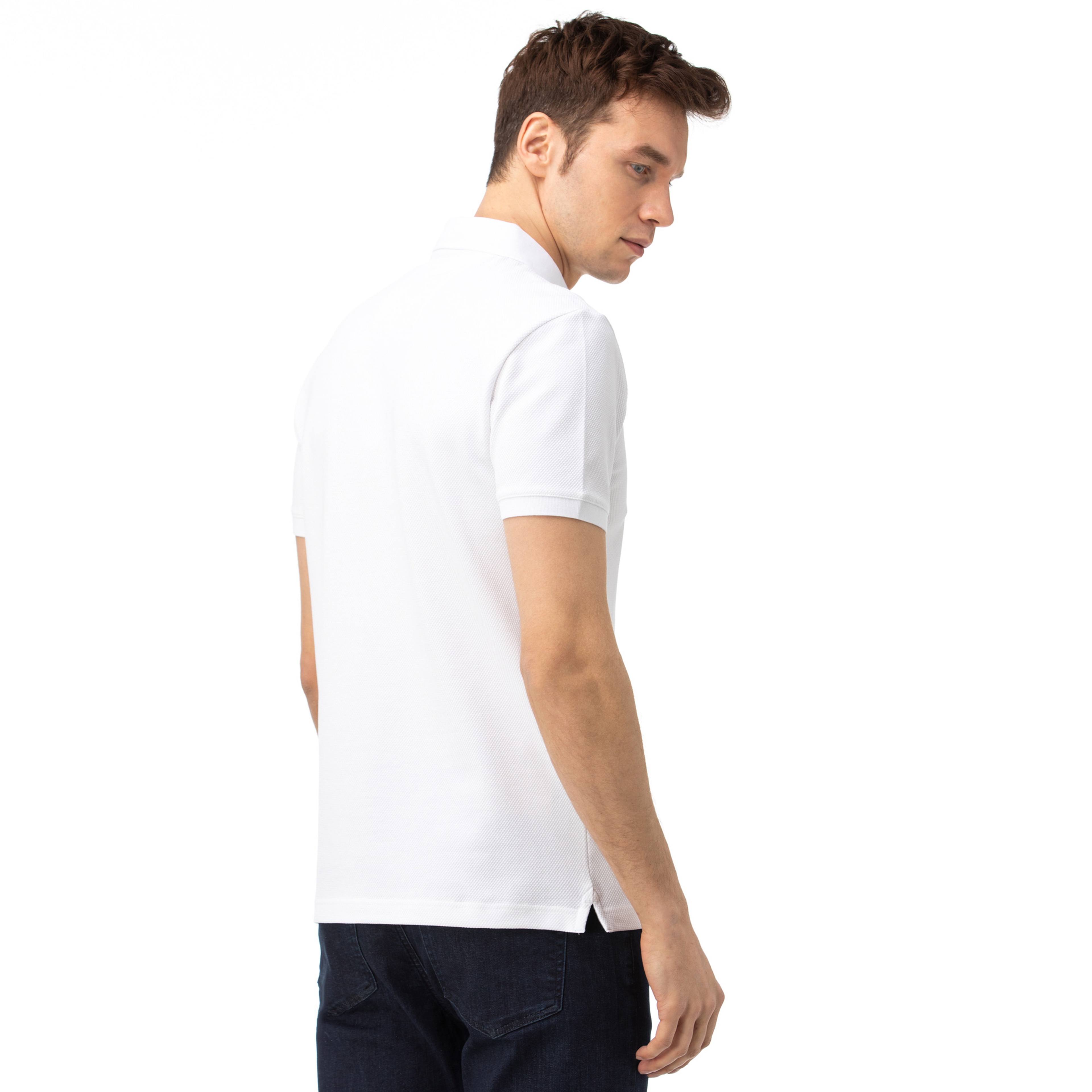 Nautica Erkek Beyaz Slim Fit Kısa Kollu Polo Yaka T-Shirt
