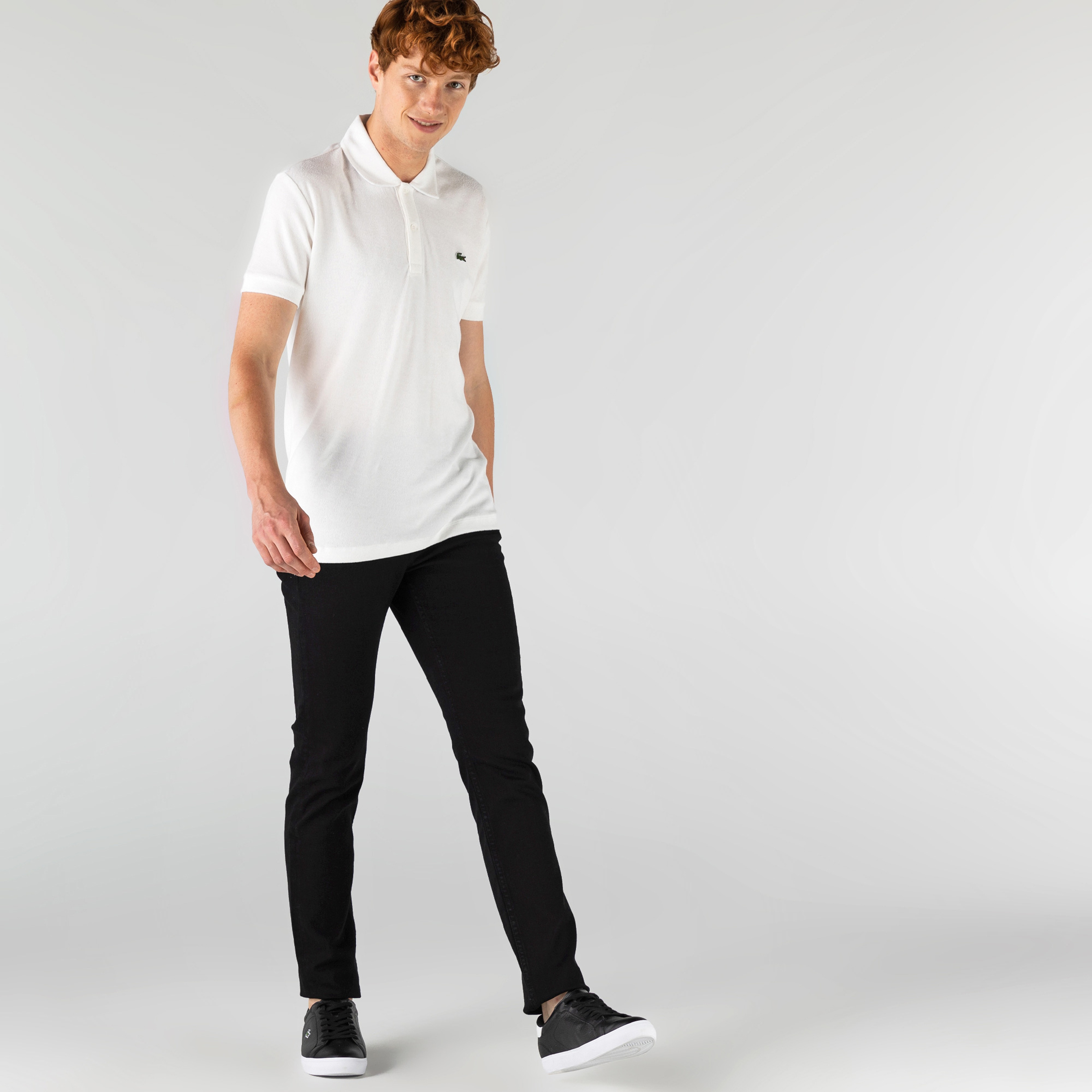 Lacoste Erkek Slim Fit Beyaz Pantolon