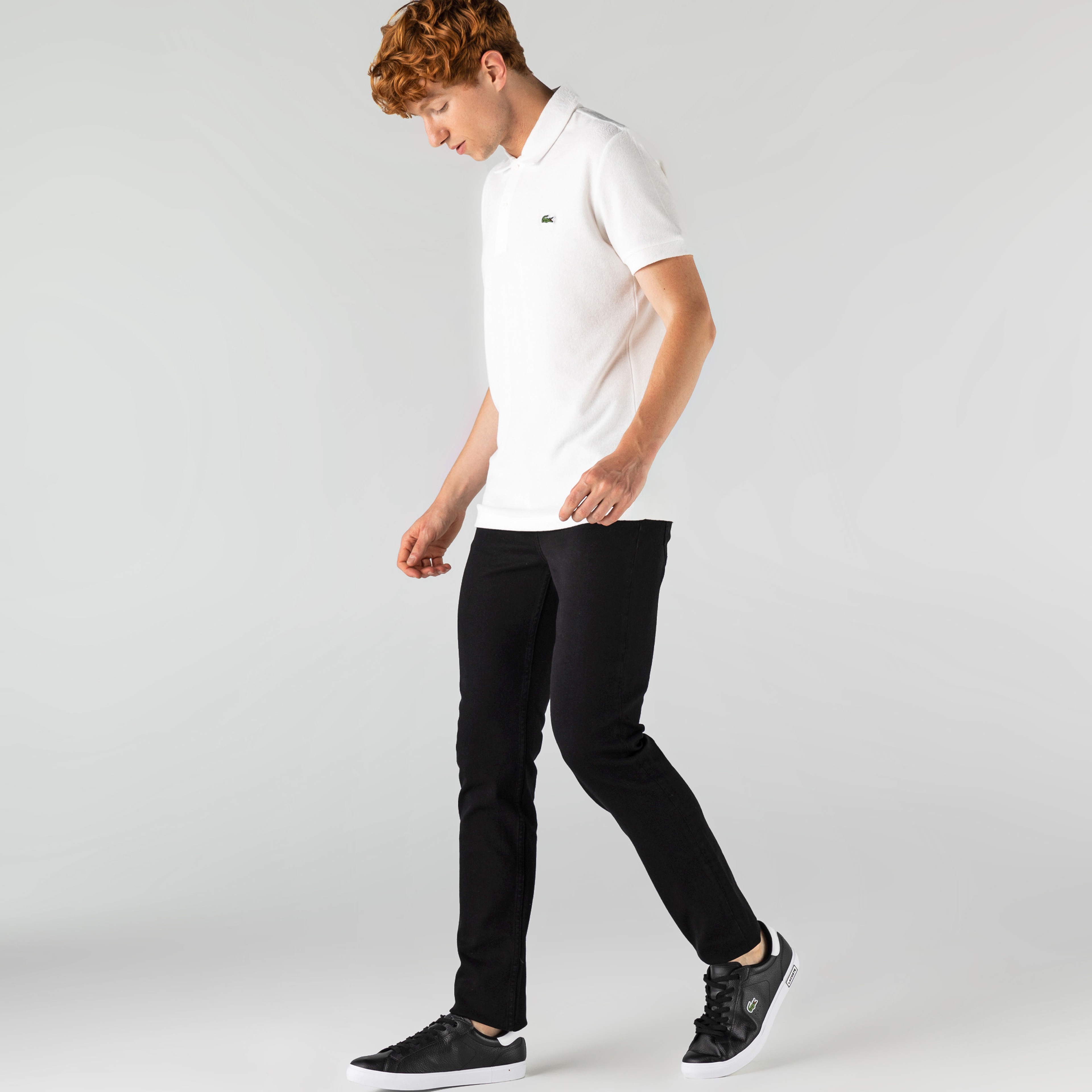 Lacoste Erkek Slim Fit Beyaz Pantolon