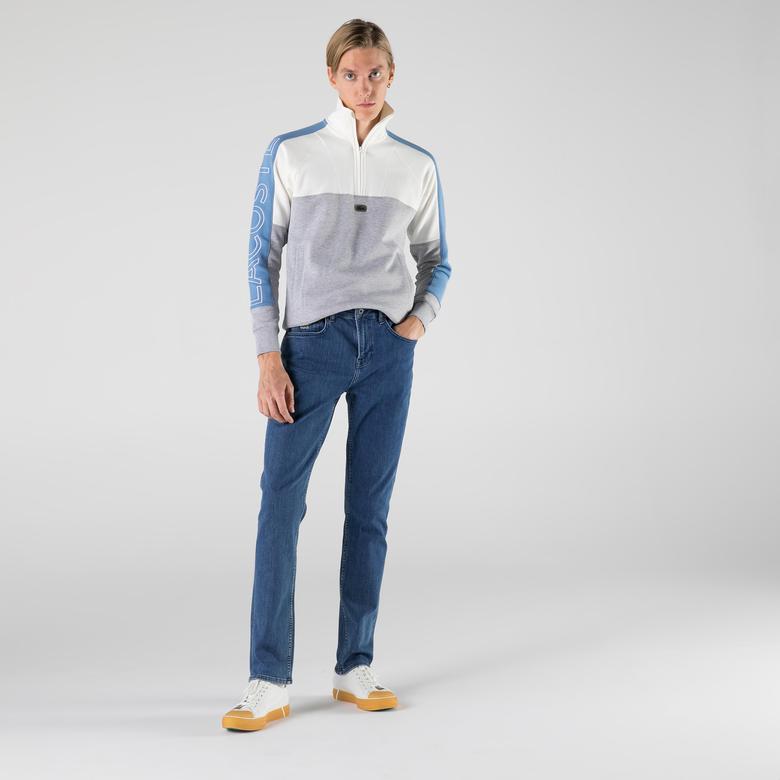 Lacoste Erkek Slim Fit Denim Mavi Pantolon