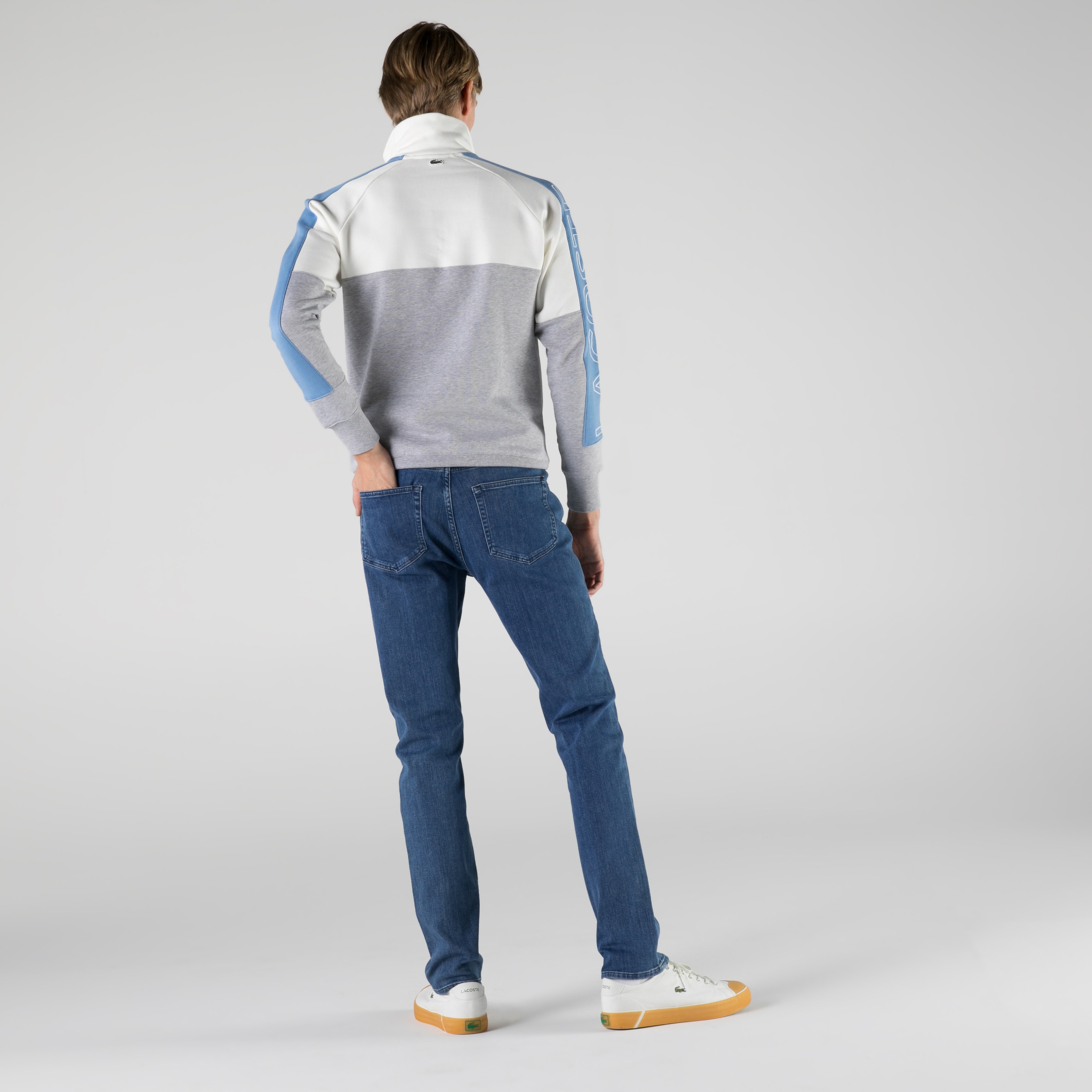 Lacoste Erkek Slim Fit Denim Mavi Pantolon