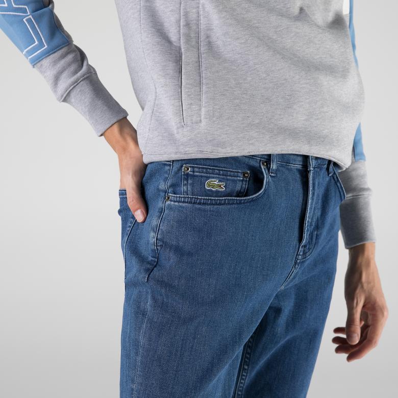 Lacoste Erkek Slim Fit Denim Mavi Pantolon