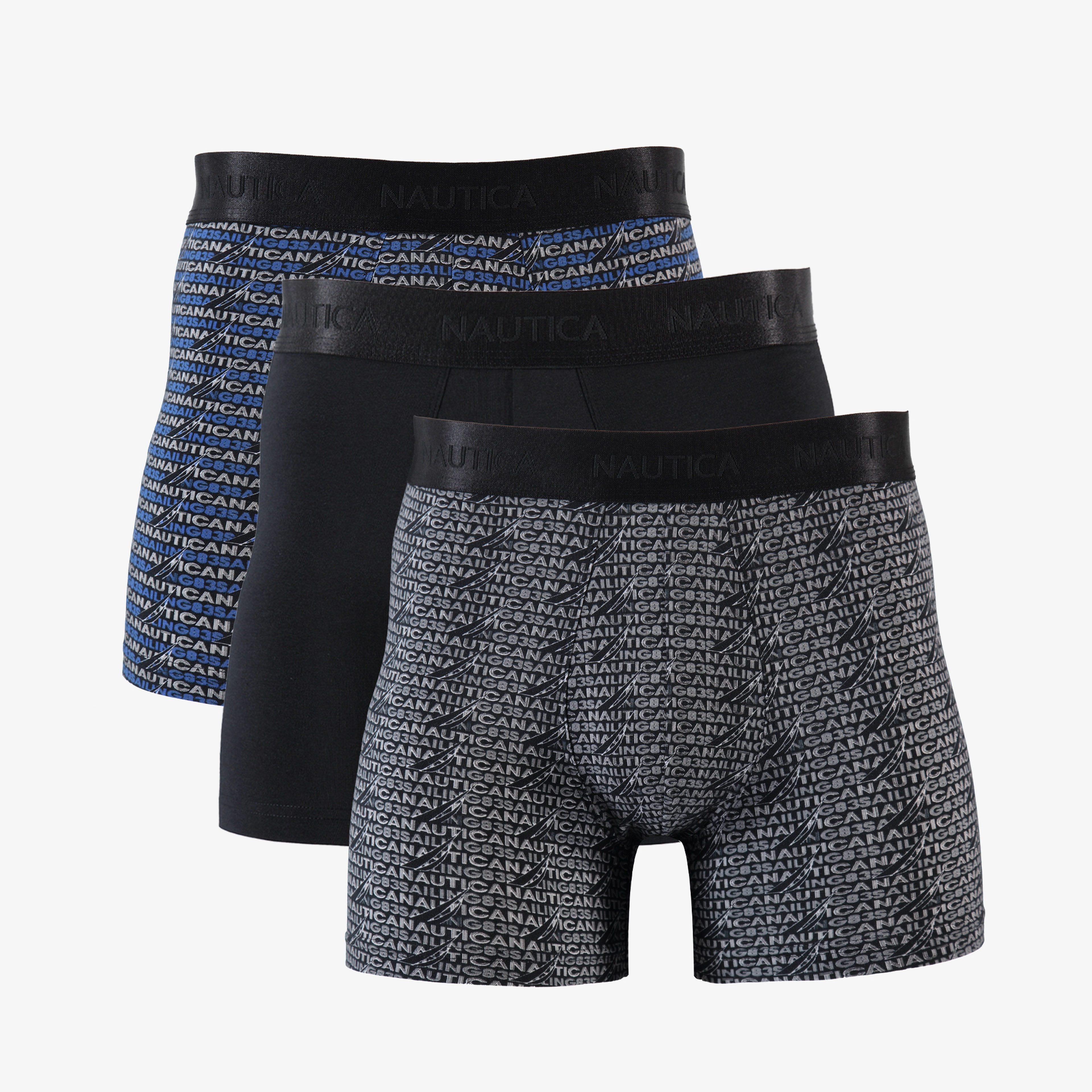 Nautica 3'lü Erkek Siyah Boxer