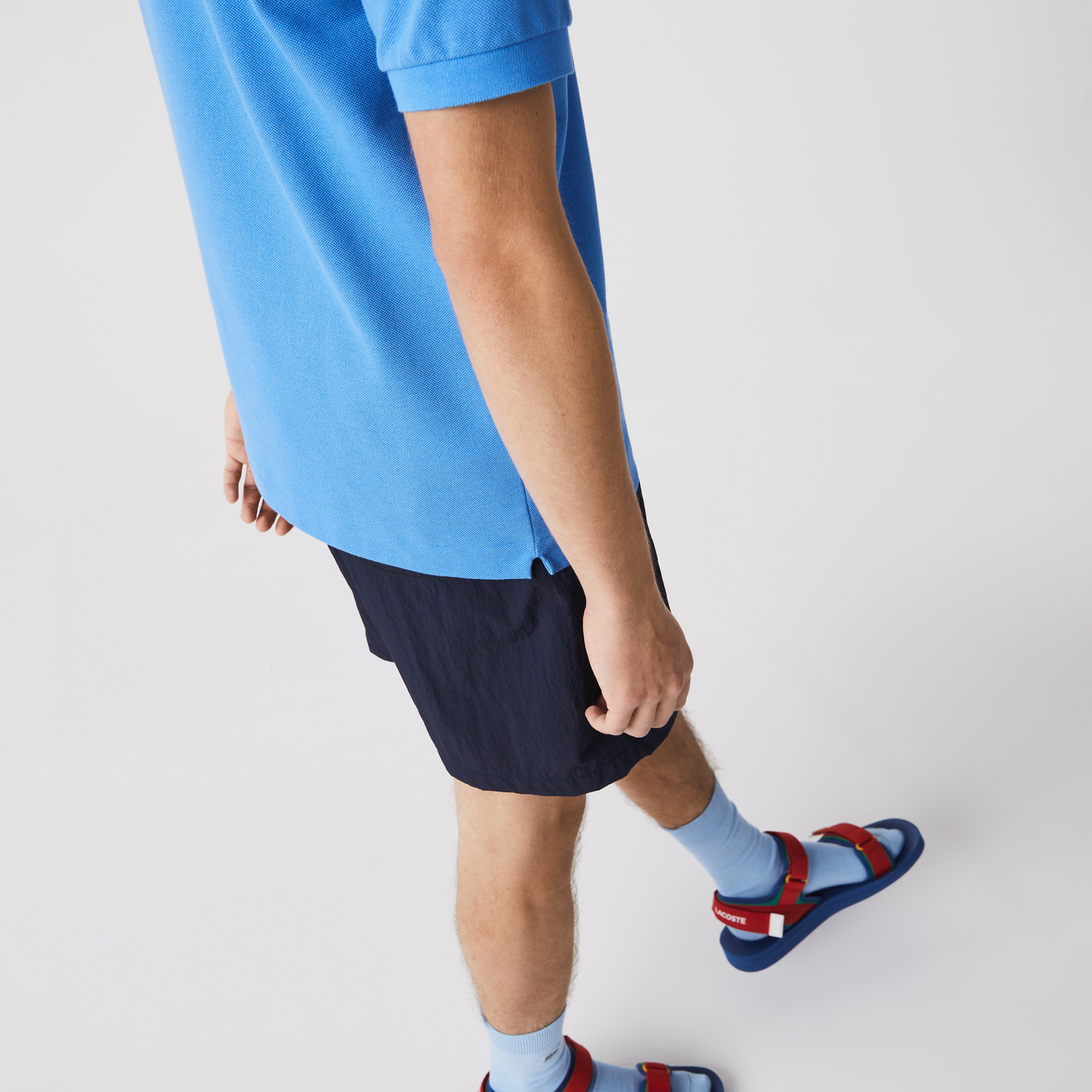 L.12.12 Erkek Classic Fit Mavi Polo