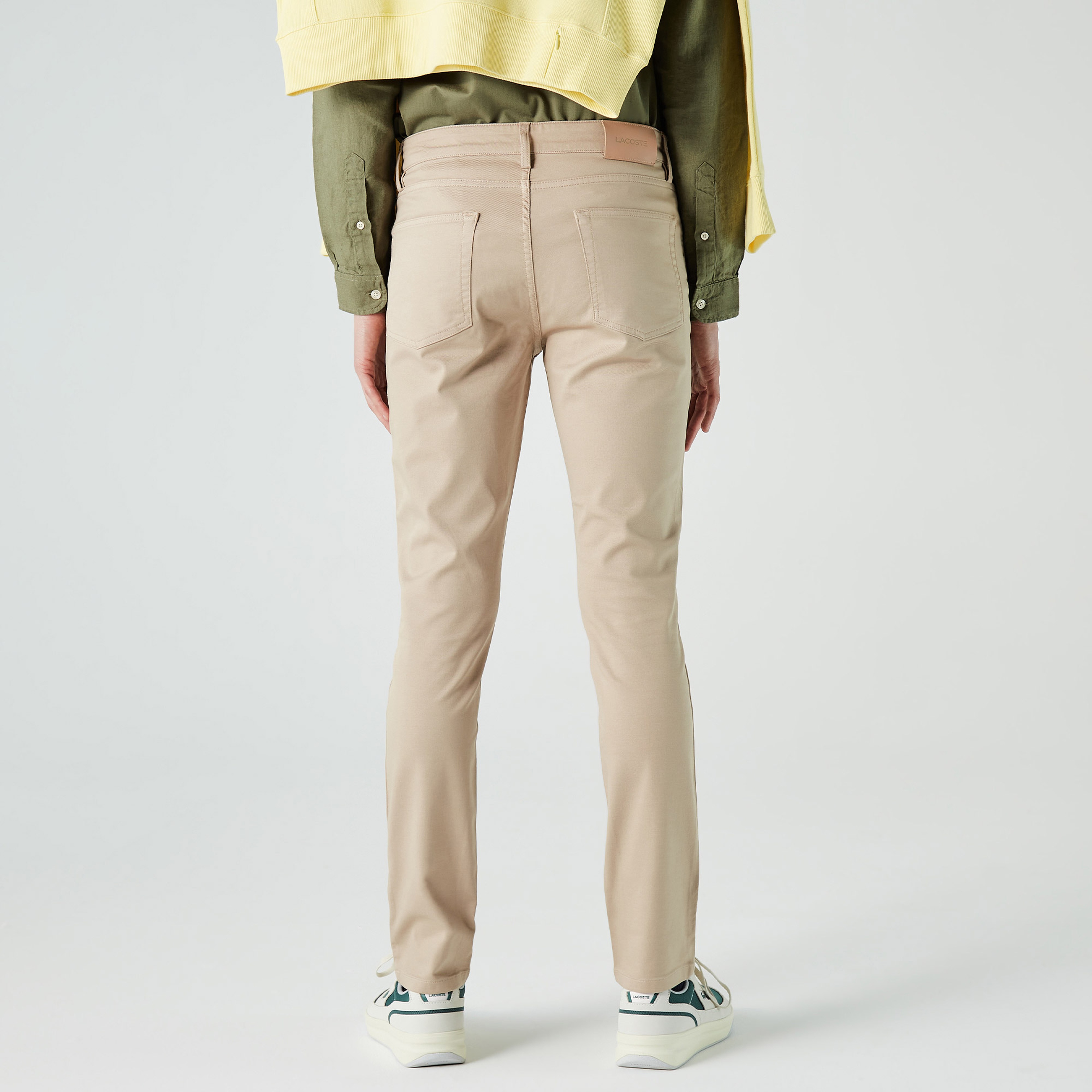 Erkek Slim Fit Krem Pantolon