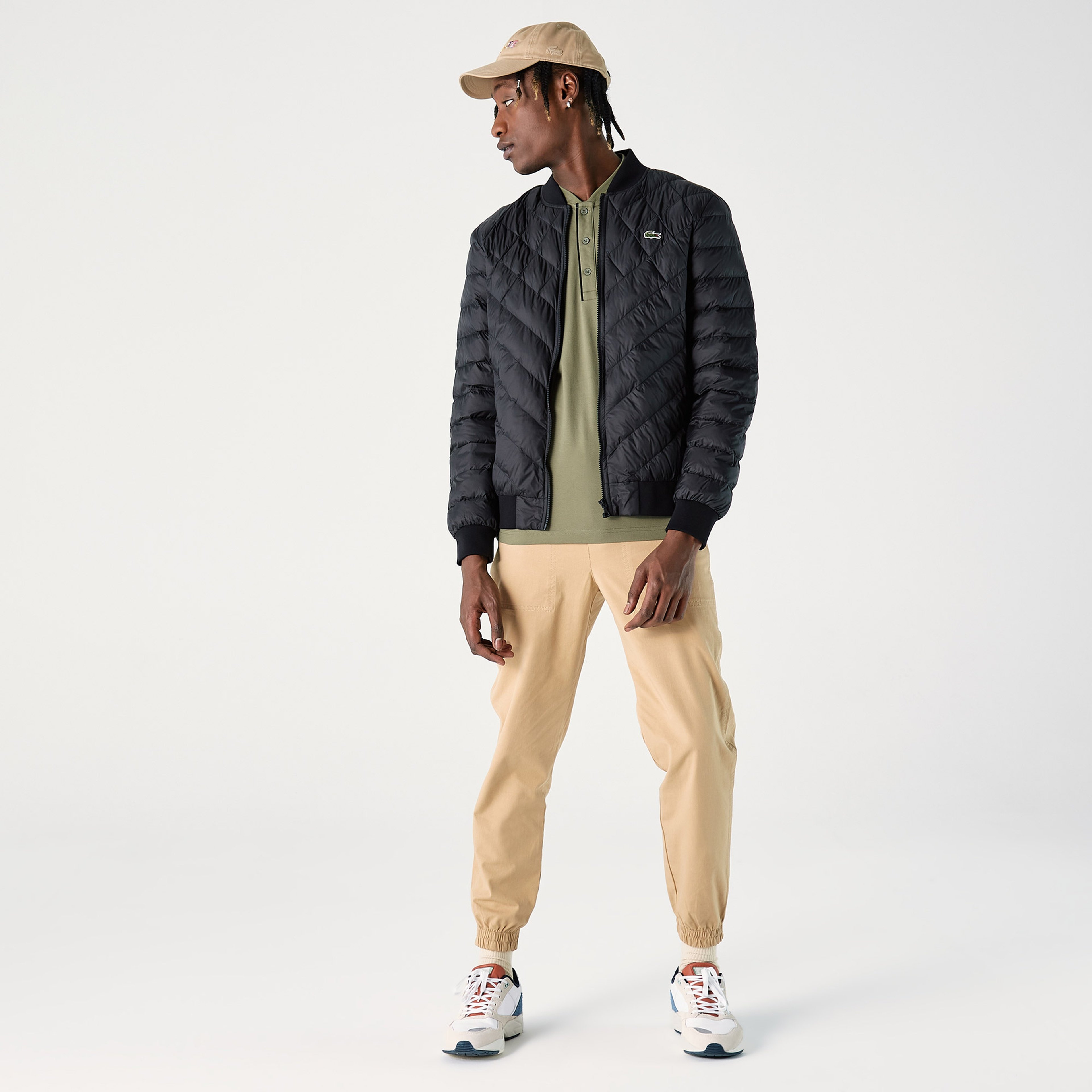 Lacoste Erkek Hakim Yaka Kapitone Siyah Mont56BH0241| Occasion