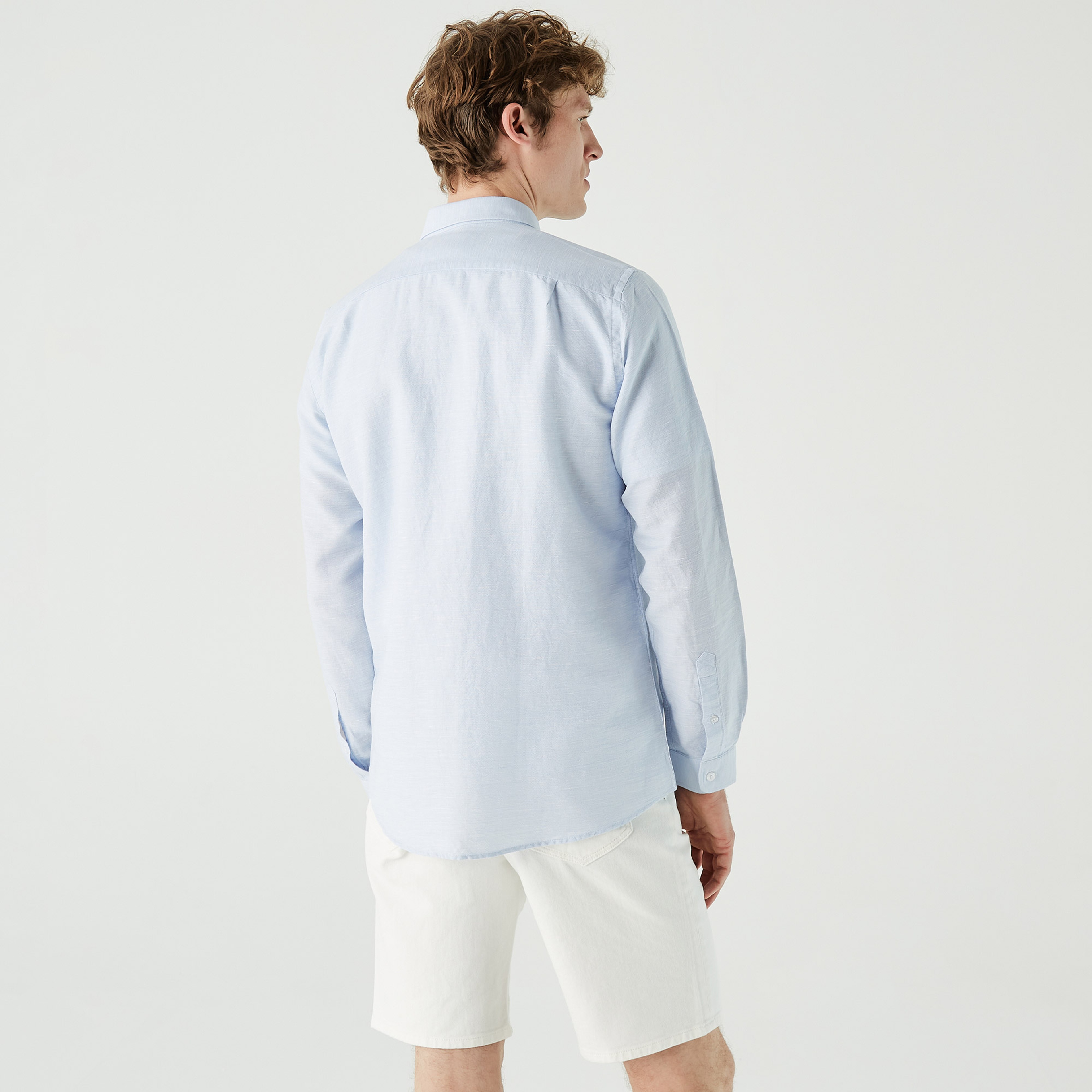 Lacoste Erkek Slim Fit Mavi Gömlek