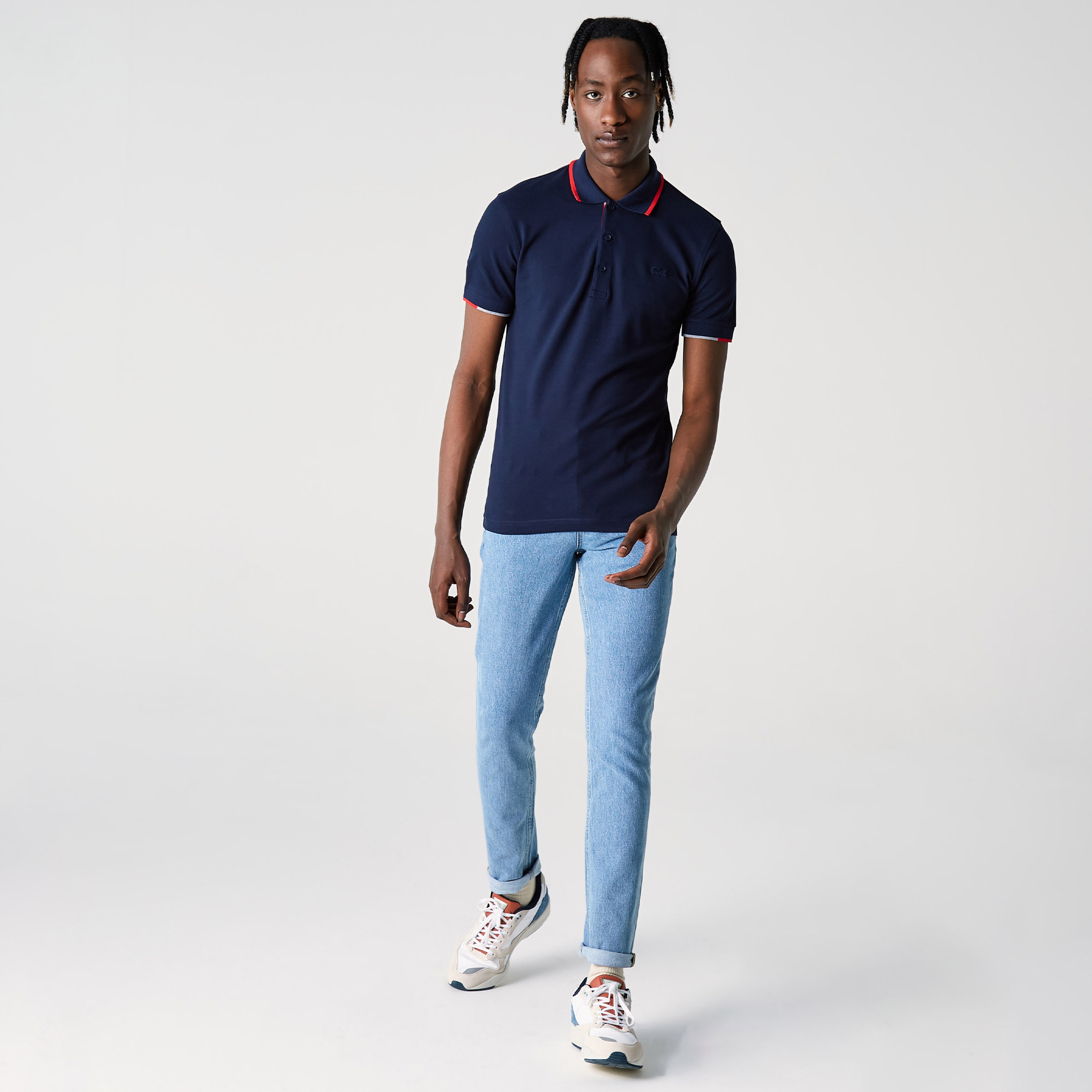 Lacoste Erkek Slim Fit Lacivert Polo