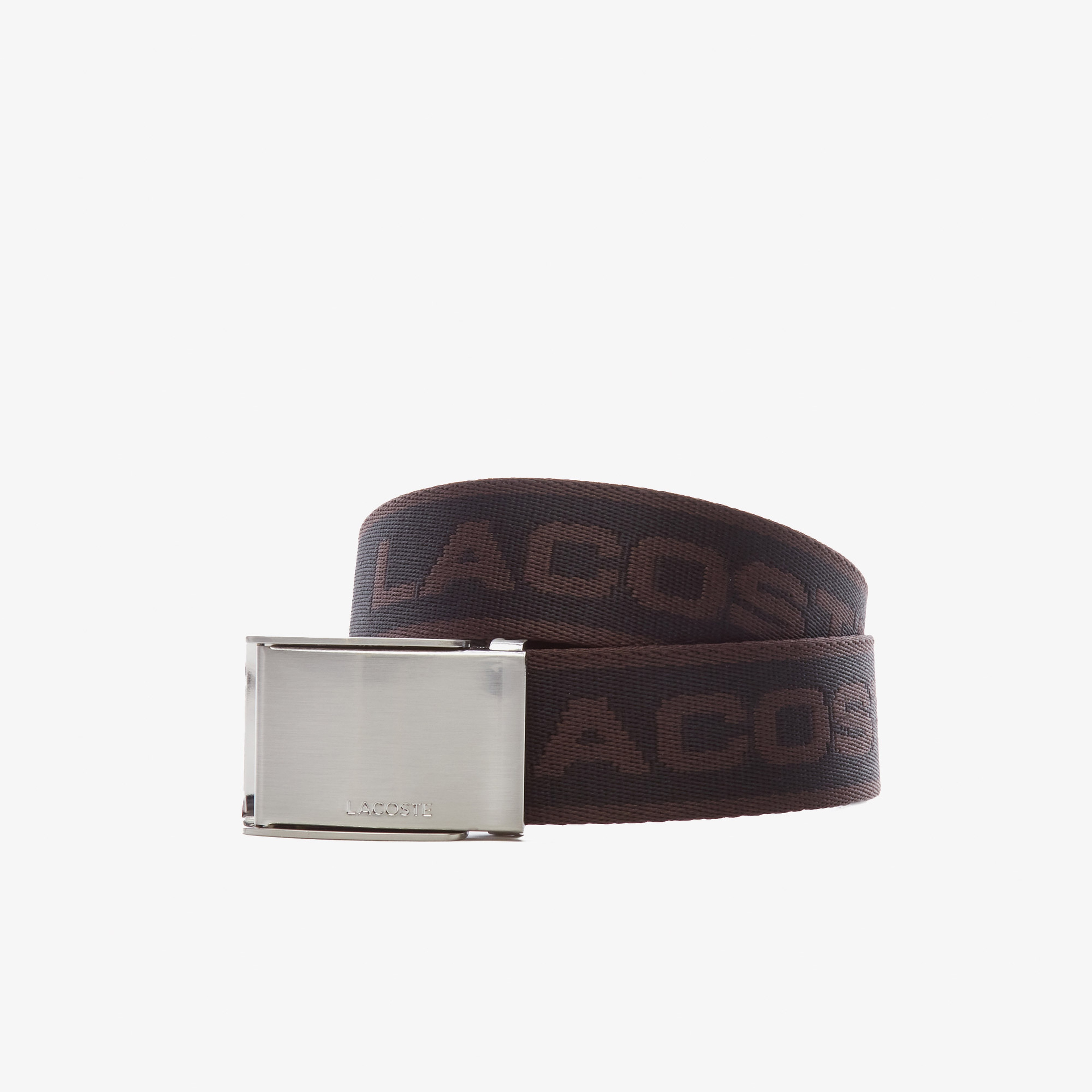 Lacoste Casual Erkek Baskılı Kahverengi Kemer