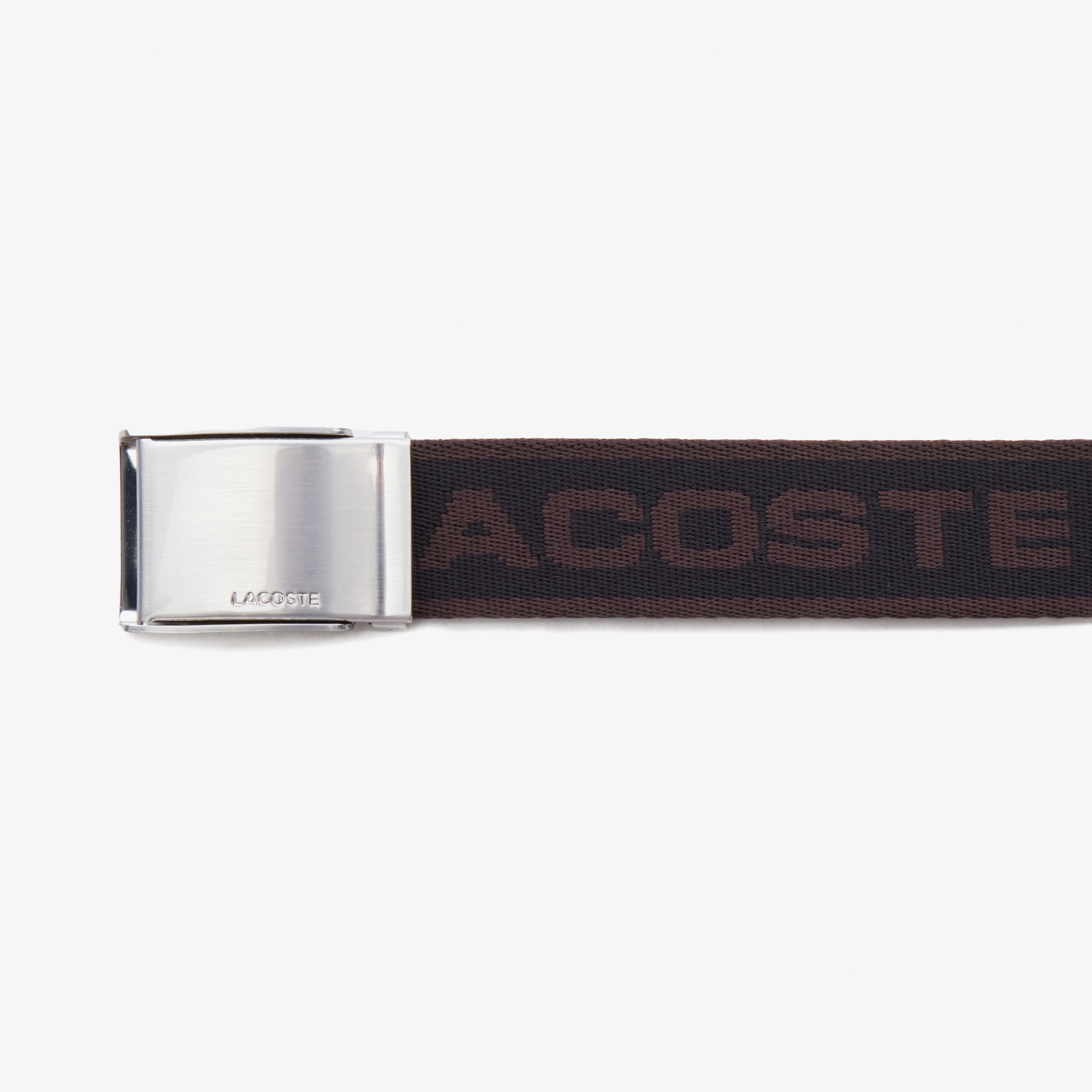 Lacoste Casual Erkek Baskılı Kahverengi Kemer