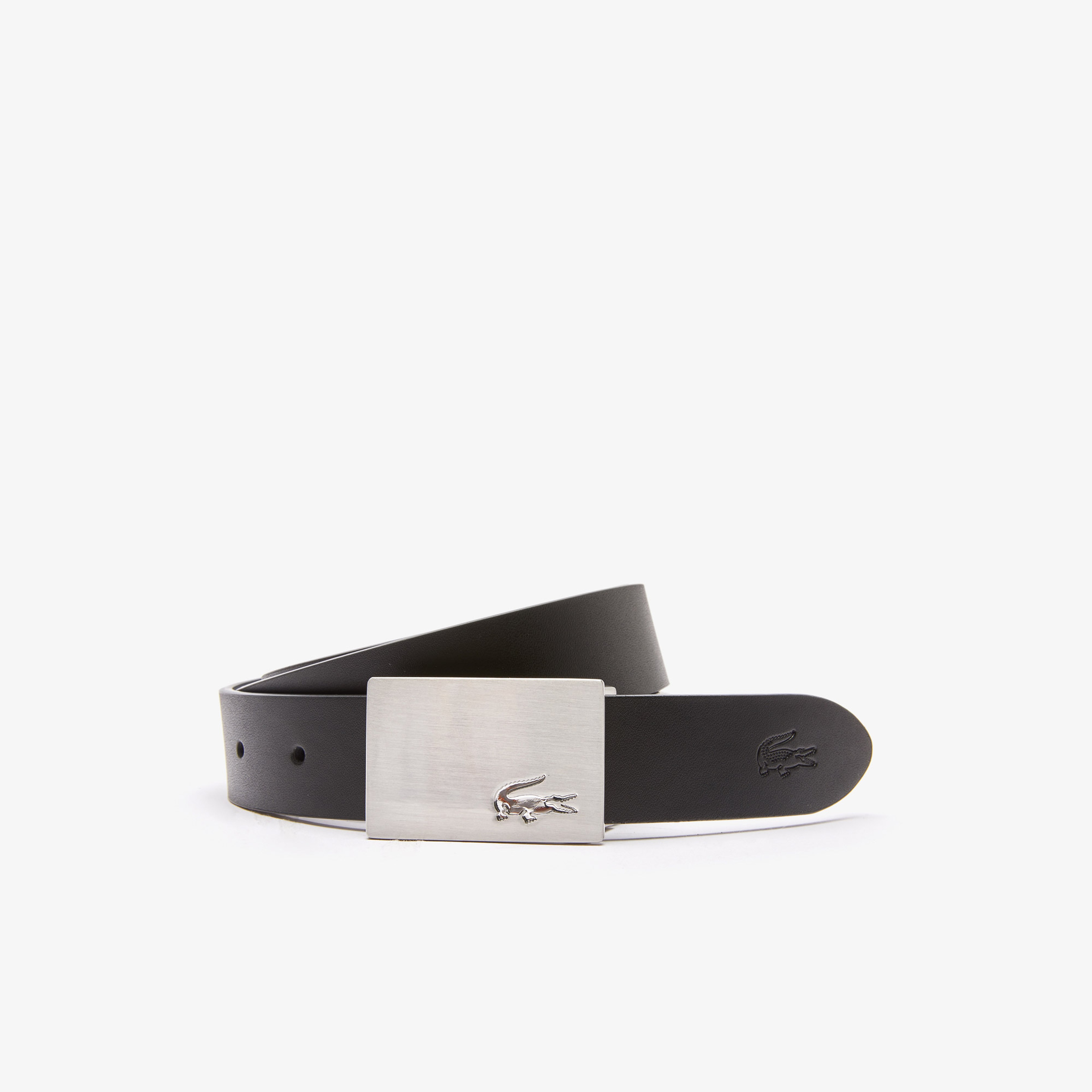 Lacoste Elegance Erkek Deri Siyah Kemer