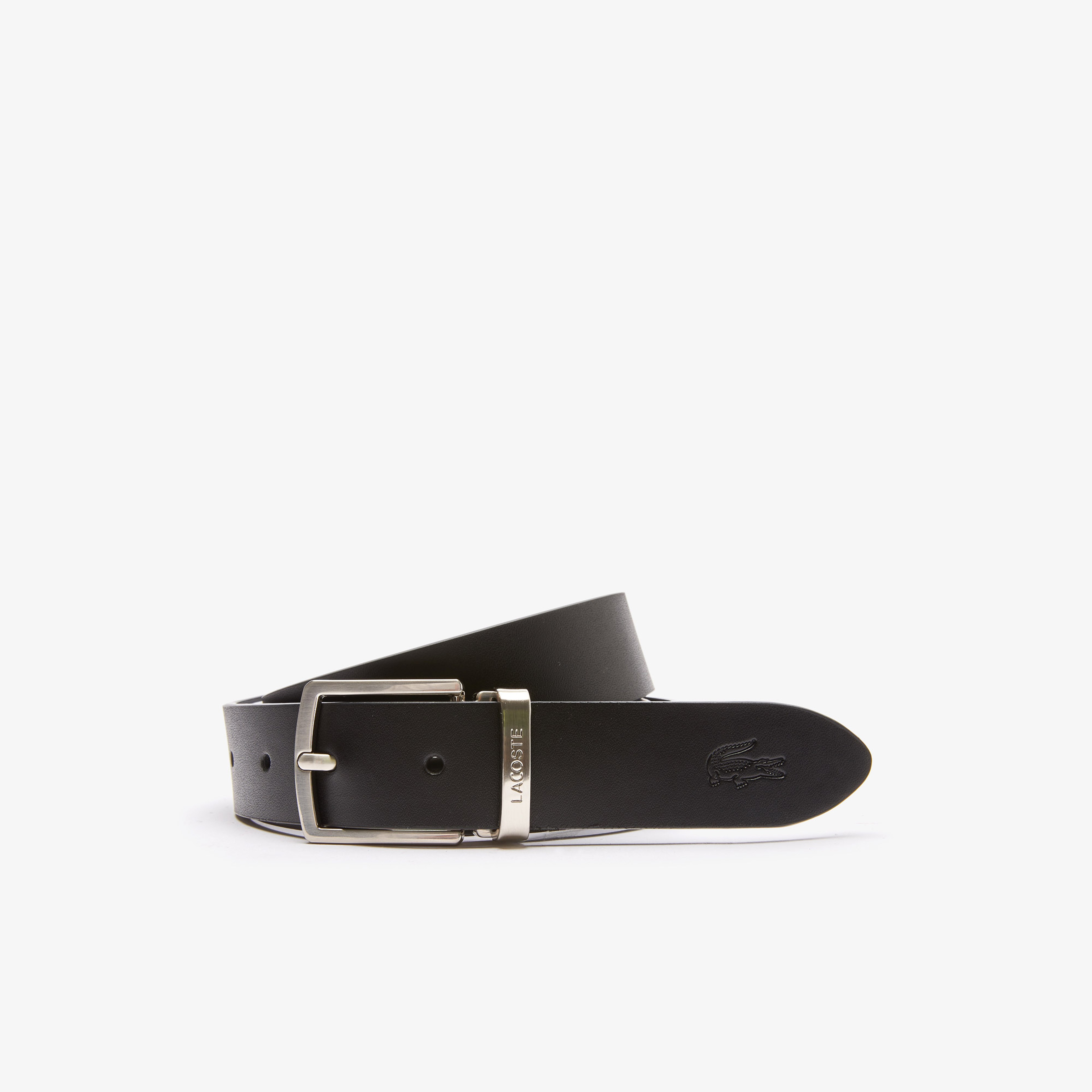 Lacoste Elegance Erkek Deri Siyah Kemer