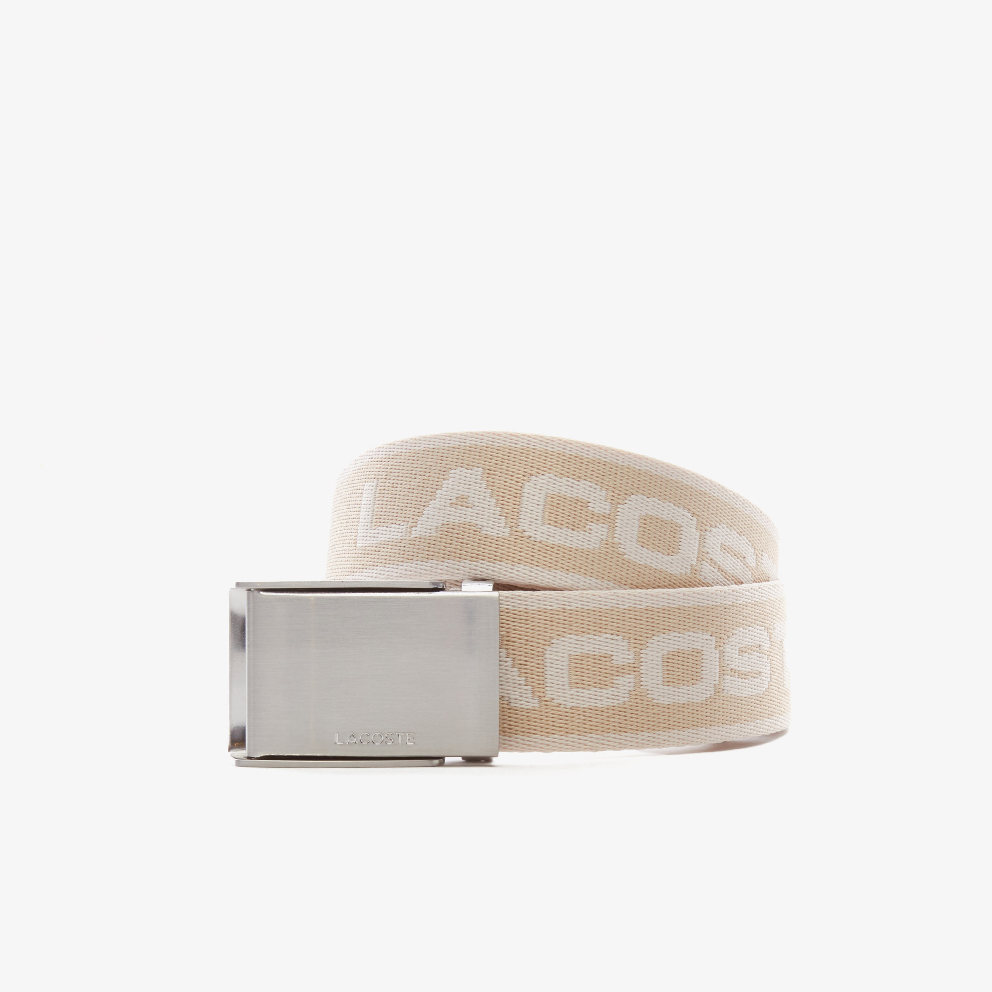 Lacoste Casual Erkek Baskılı Bej Kemer