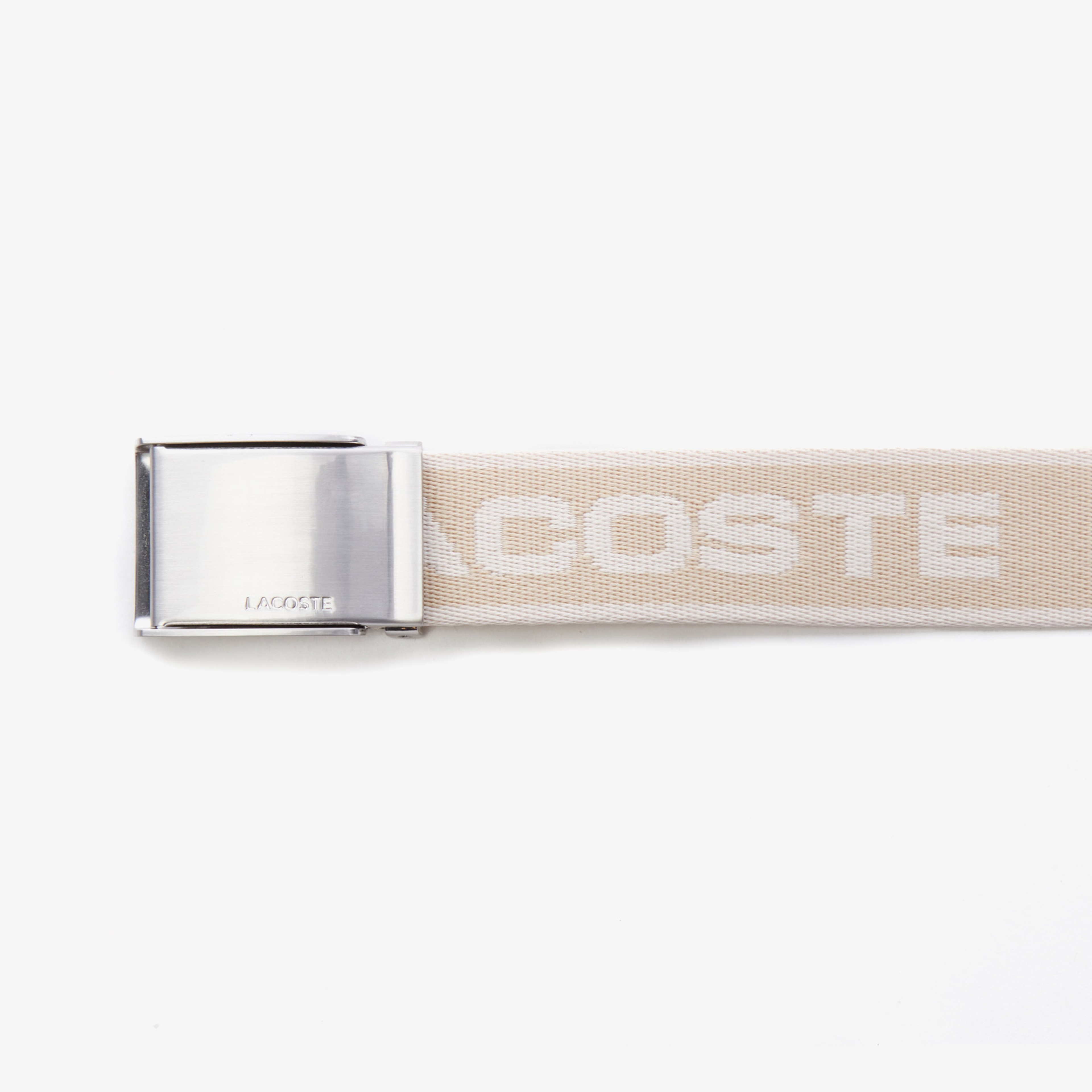 Lacoste Casual Erkek Baskılı Bej Kemer