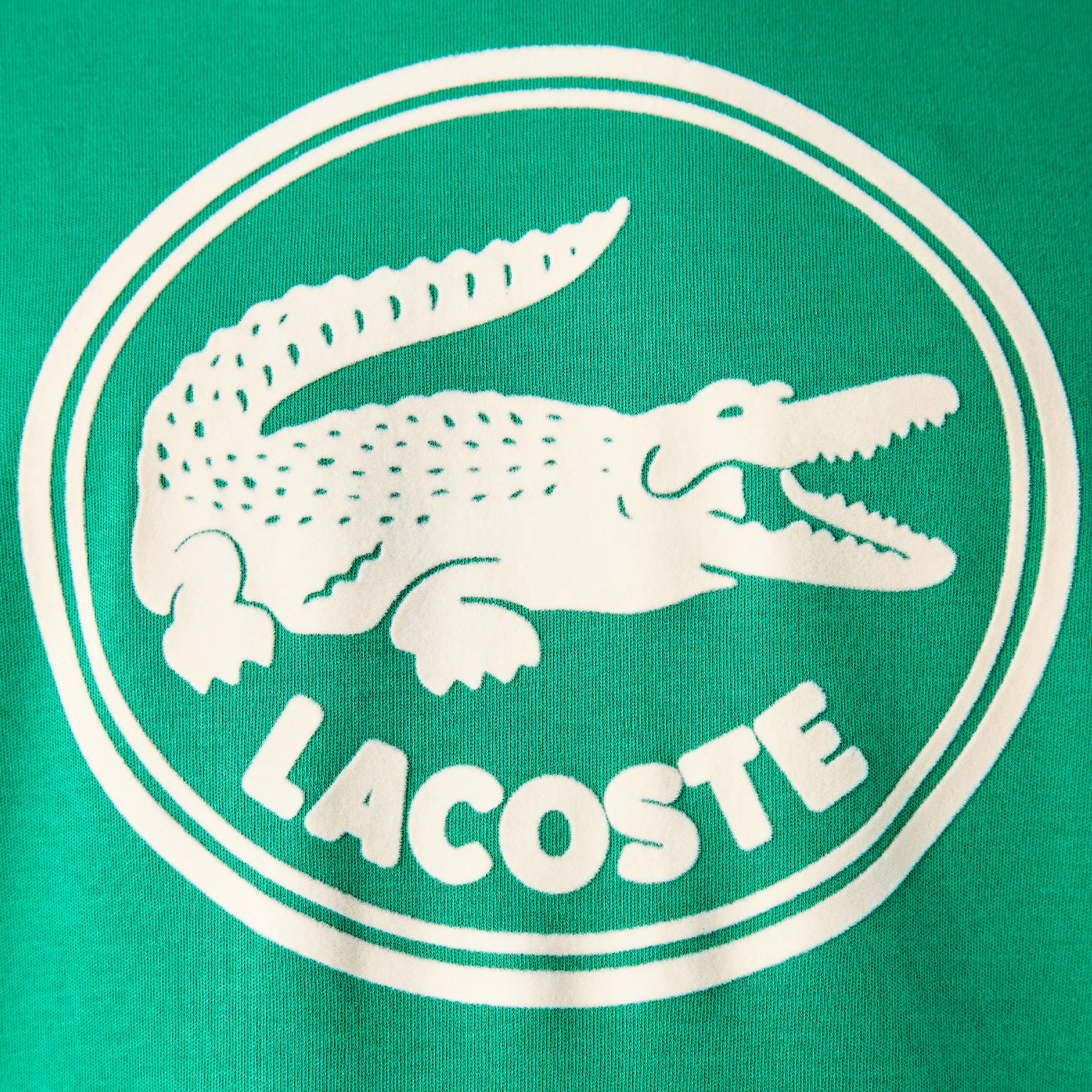Lacoste Organik Pamuk Erkek Relaxed Fit Bisiklet Yaka Yeşil T-Shirt