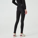 Lacoste Kadın Skinny Fit Denim Koyu Gri Pantolon