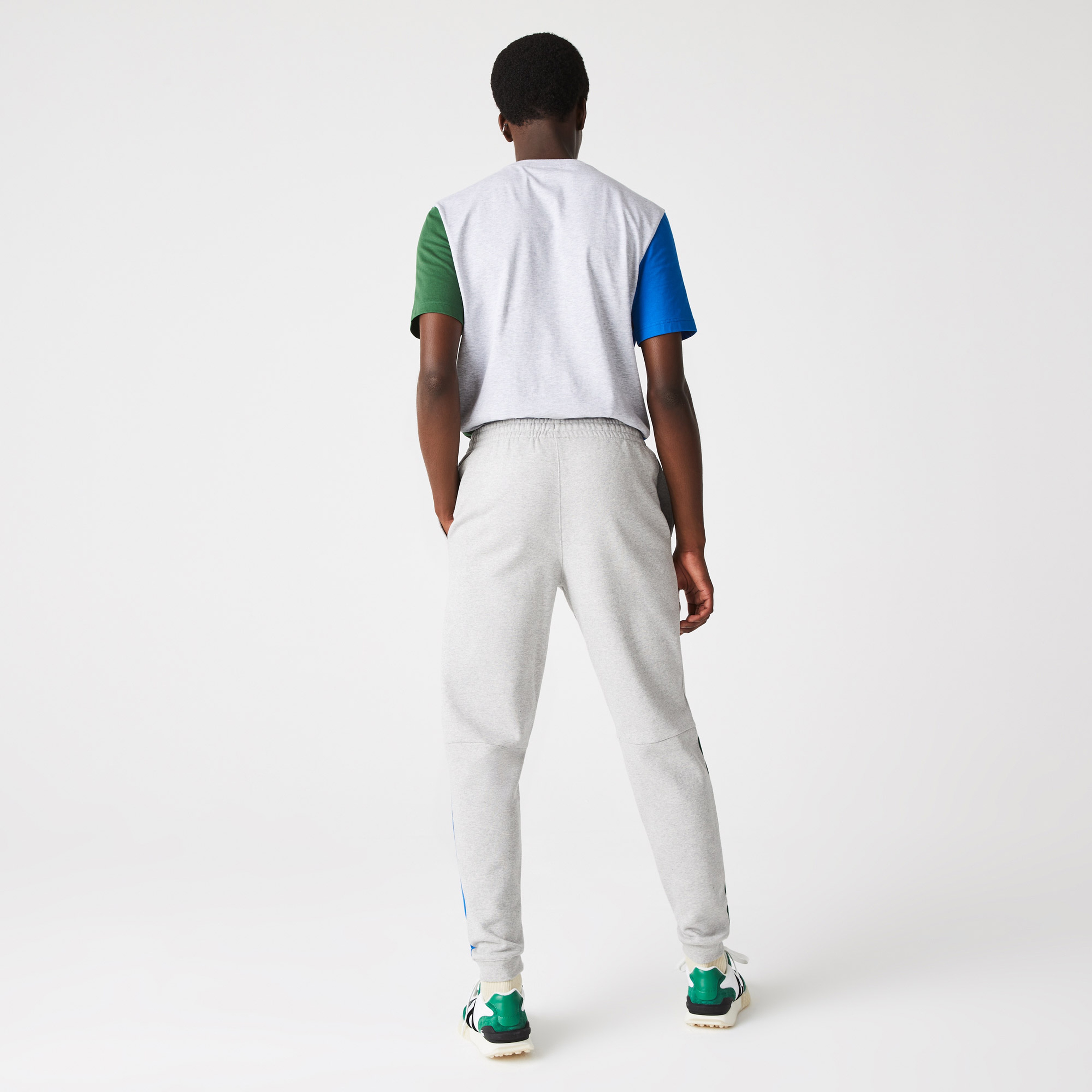 Lacoste Erkek Tapered Fit Baskılı Gri Eşofman Altı